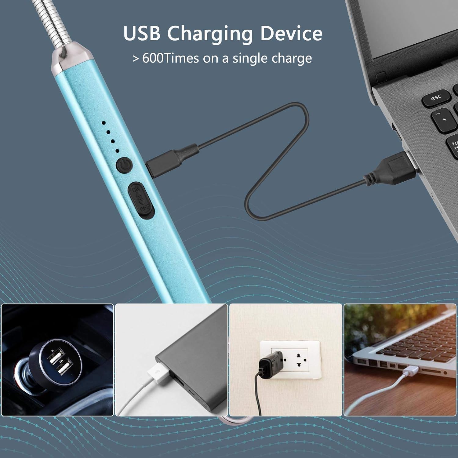 Meiruby Windproof USB Electric Candle Lighter
