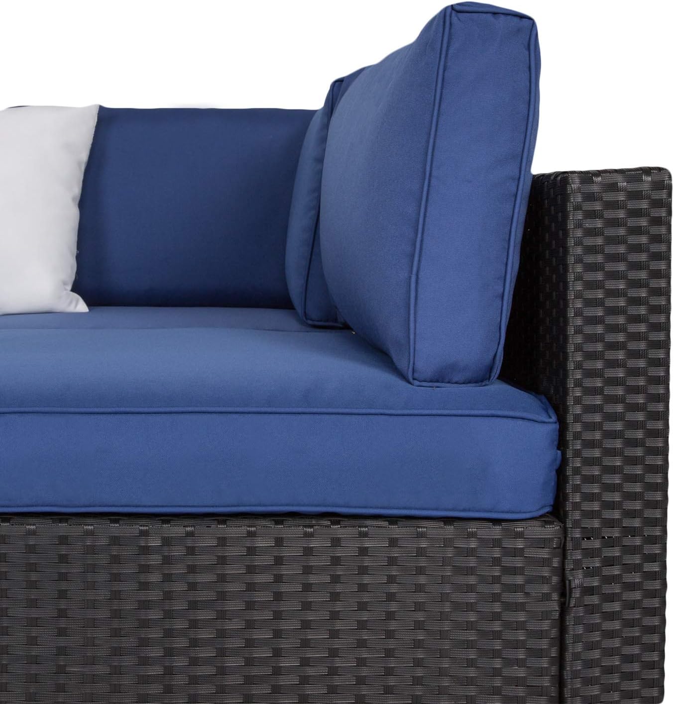 Kinsuite 14Pcs Patio Cushion Covers Dark Blue