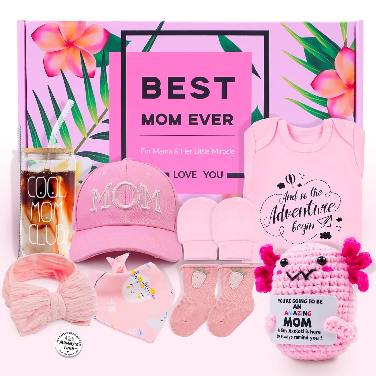 New Mom Pregnancy Gift Care Package for Baby Girl