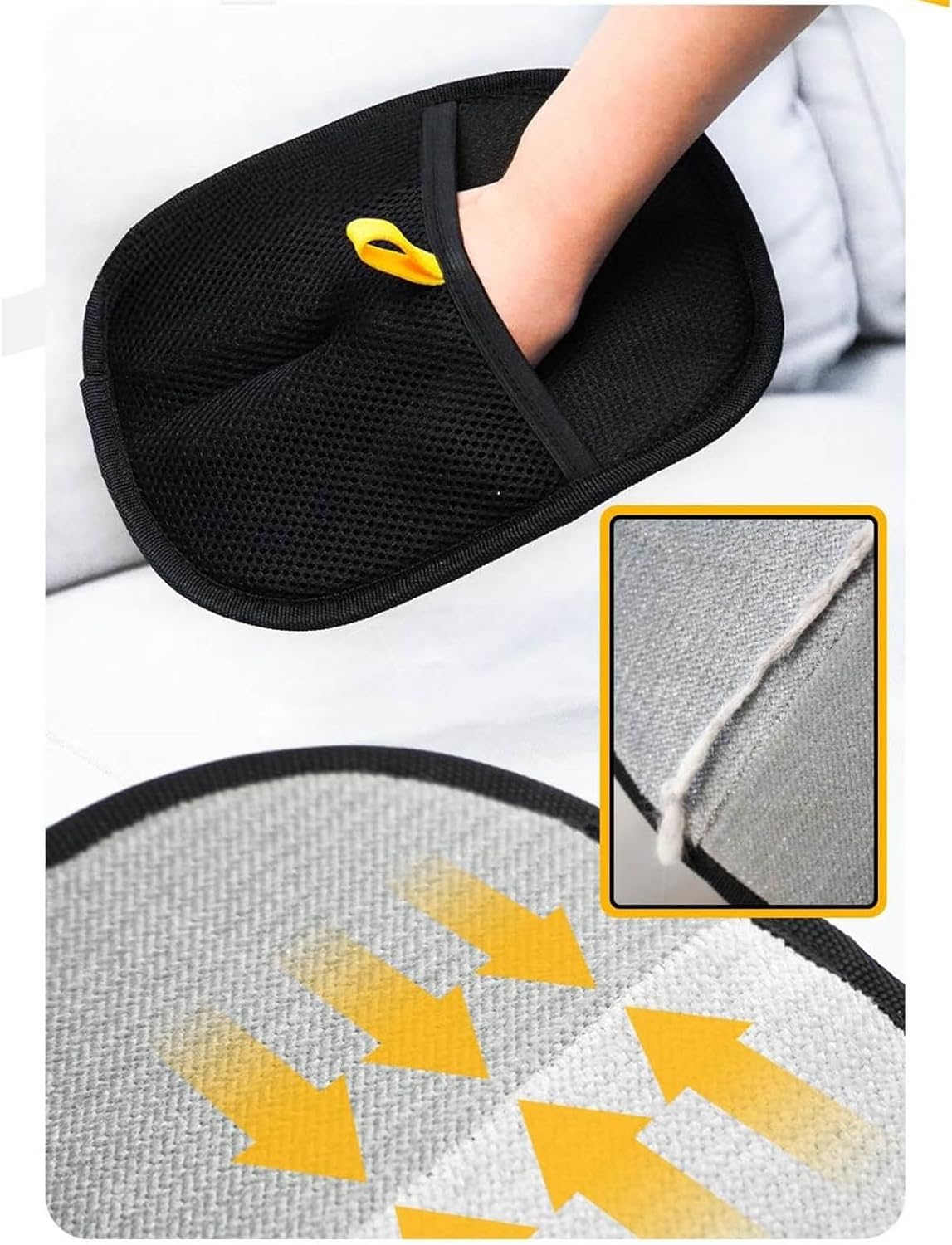 Double-Sided Pet Grooming Gloves for Smooth Cleaning