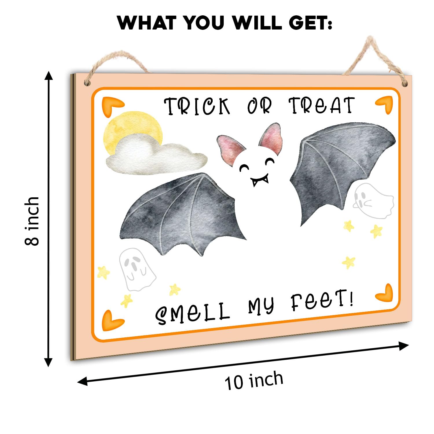 DIY Babys First Halloween Sign with Footprint Pad