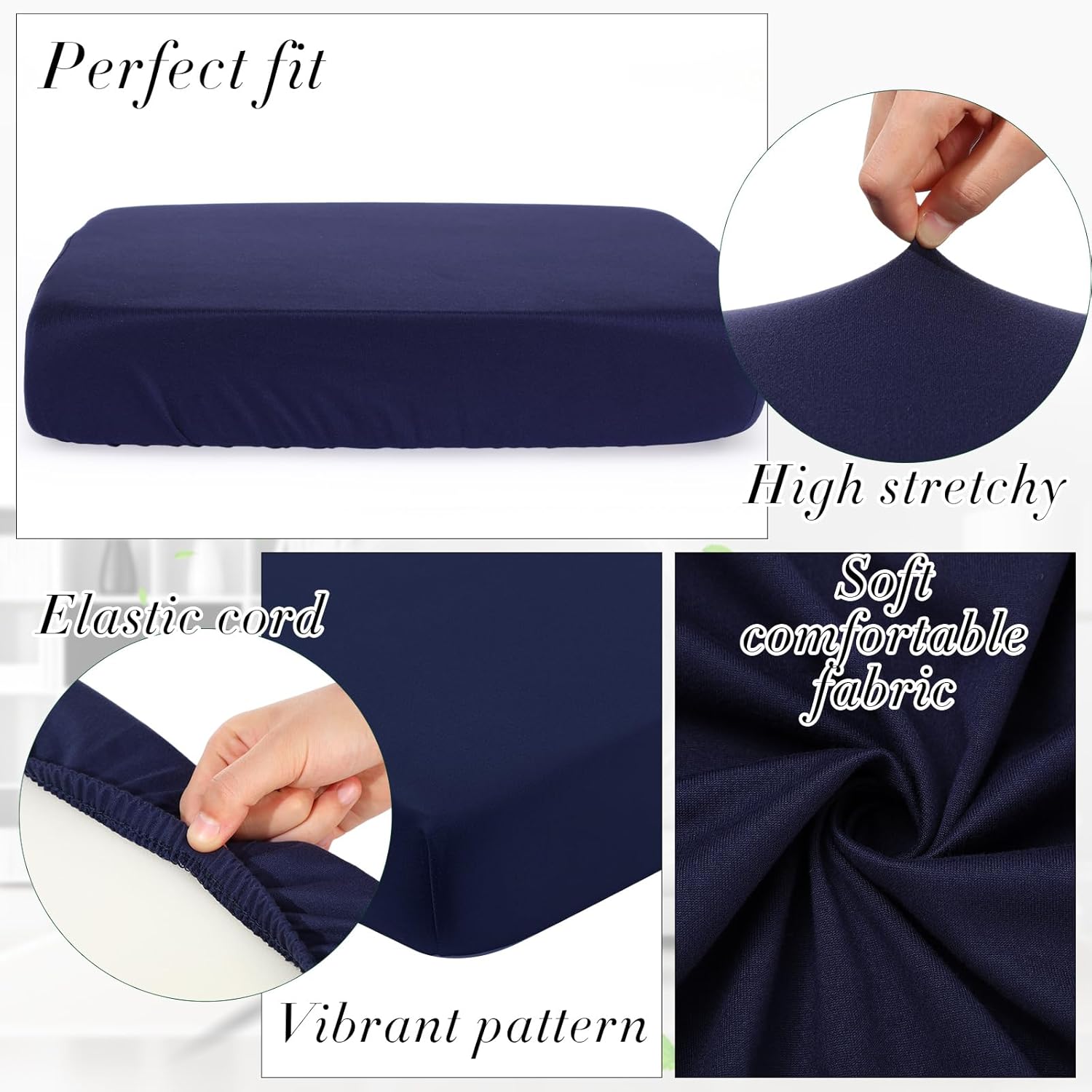 Newwiee 12 Pcs Waterproof Stretch Cushion Covers