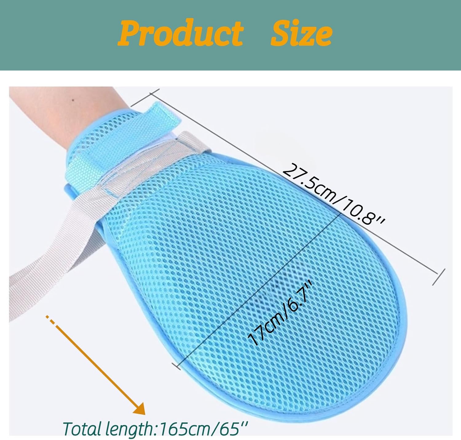 Dementia Restraint Gloves - 2 Pcs Adult No Scratch Mitts for Elderly Safety