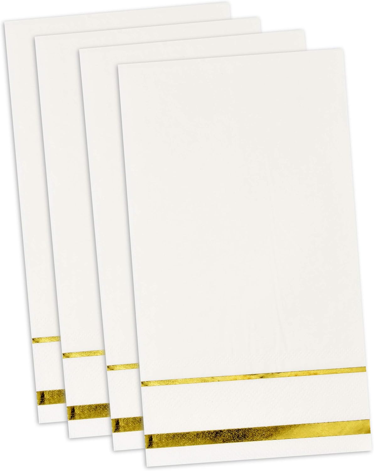 Gift Boutique 100 Gold Trim Lined Napkins Elegant Dinner Party Use