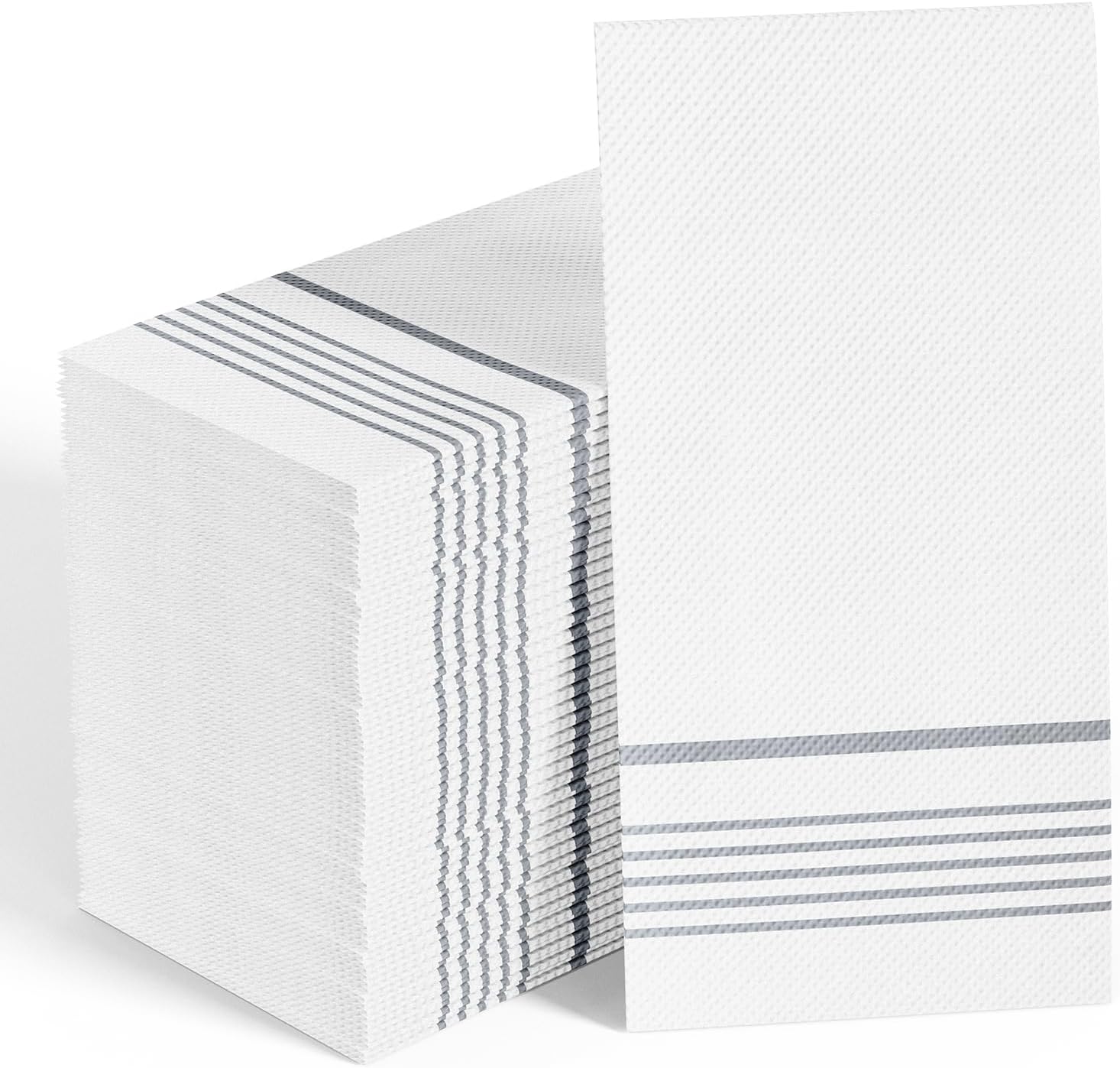 200 Pack Silver Paper Napkins with Classic Design