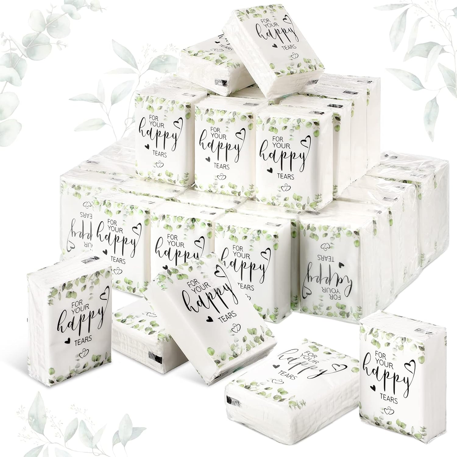 Wedding Tissues for Welcome Bags 3-Ply Mini Travel Size