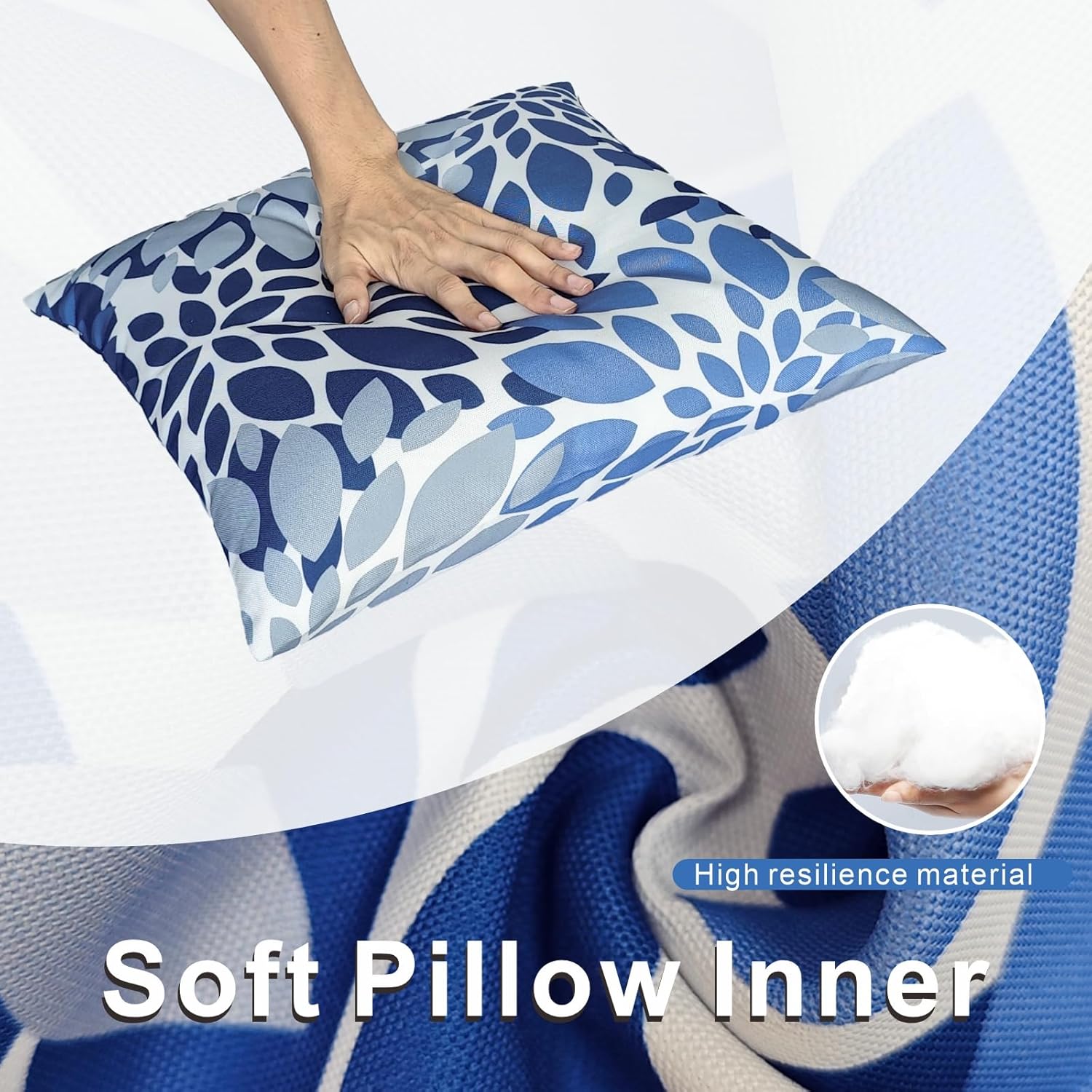 XXPILOS Outdoor Throw Pillows Set of 2 18x18 Inch