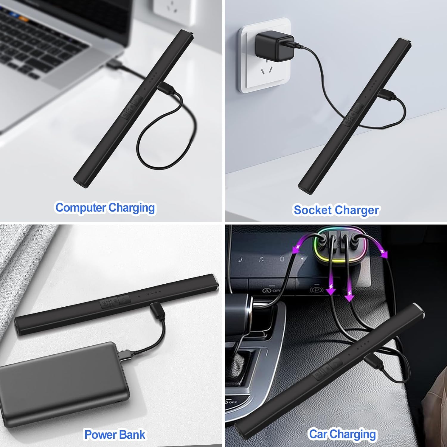 Electric Lighter Candle Lighter Rechargeable for Men and Women