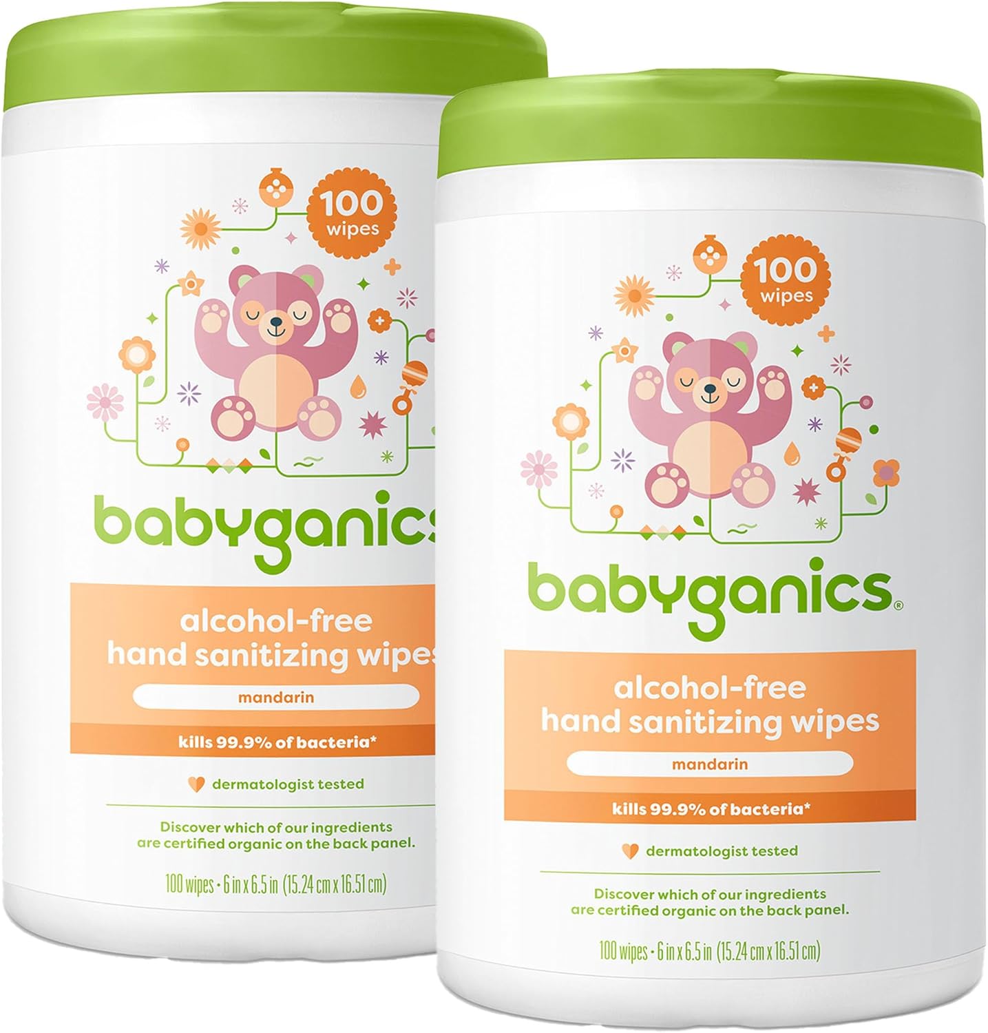 Babyganics Alcohol-Free Hand Sanitizing Wipes 200 Count
