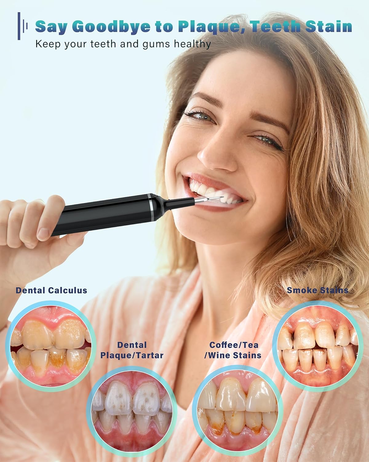 Nature Nerds Plaque Remover Dental Kit with LED Light
