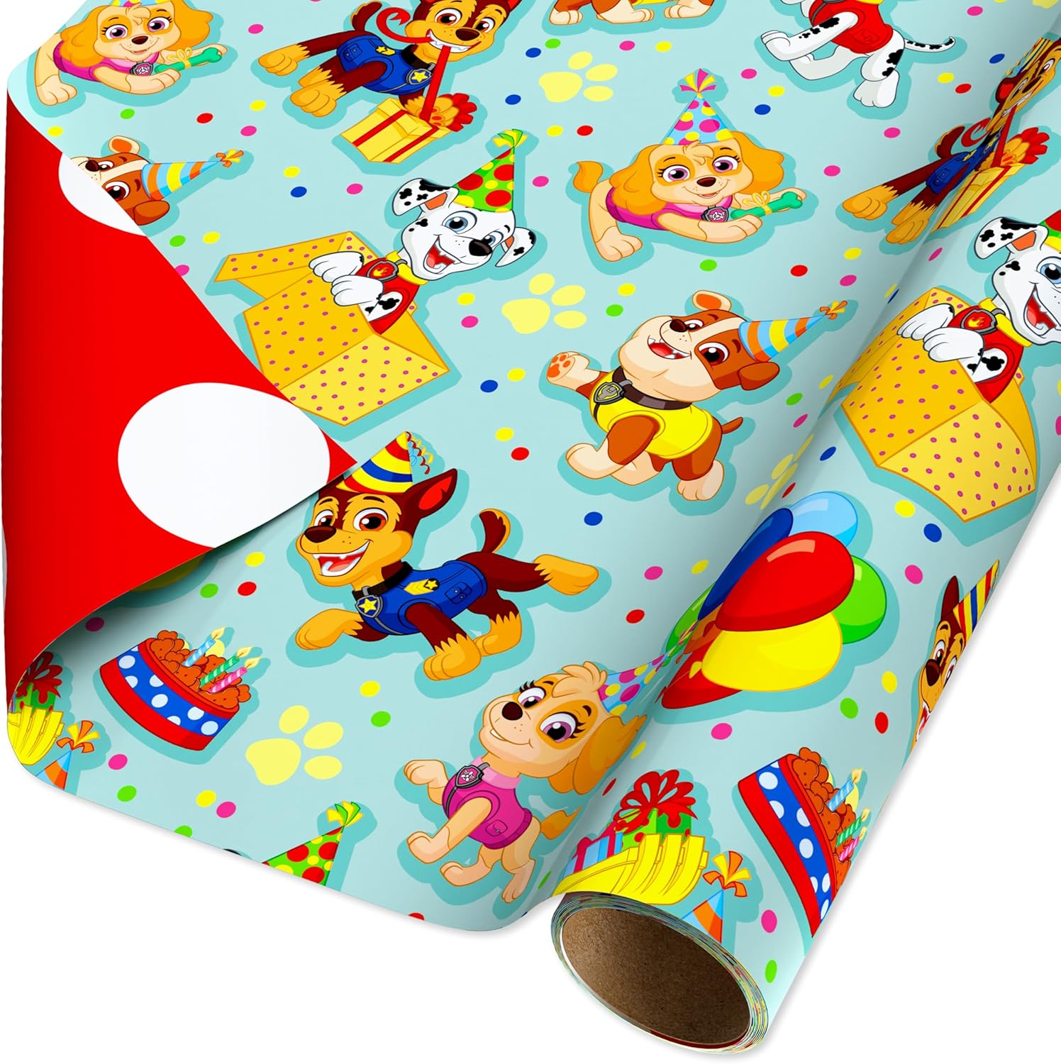 American Greetings Paw Patrol Reversible Gift Wrap Paper 40 sq ft