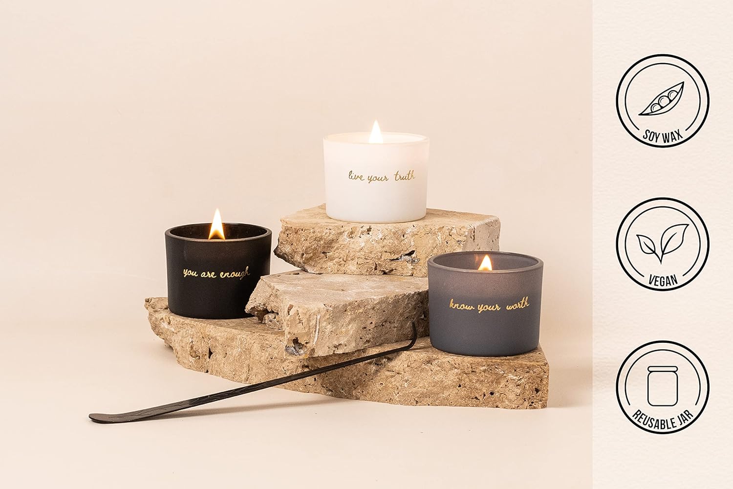 Aromatherapy Candle Set Natural Soy Candles for Stress Relief Relaxation