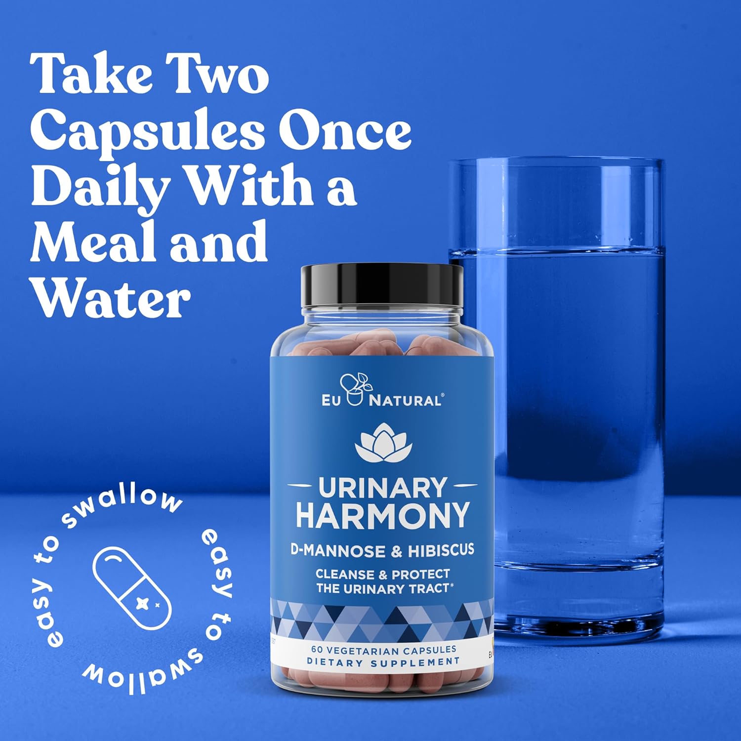 Urinary Harmony D-Mannose Capsules 60 Clinical Strength
