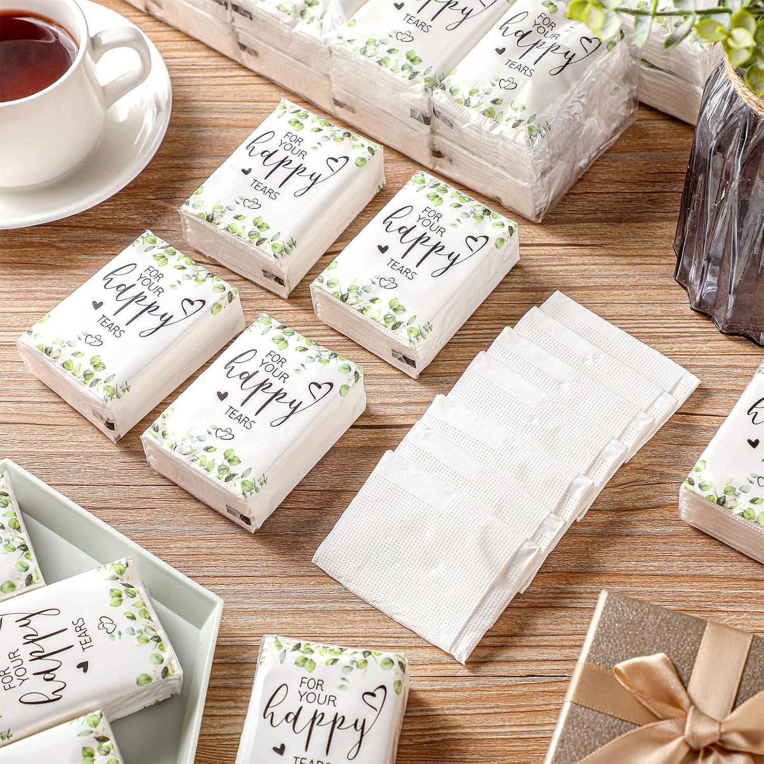 Wedding Tissues for Welcome Bags 3-Ply Mini Travel Size