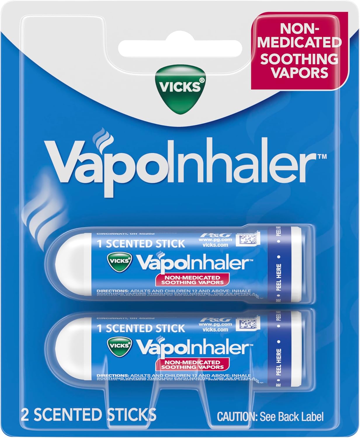 Vicks VapoInhaler Portable Non-Medicated Nasal Inhaler
