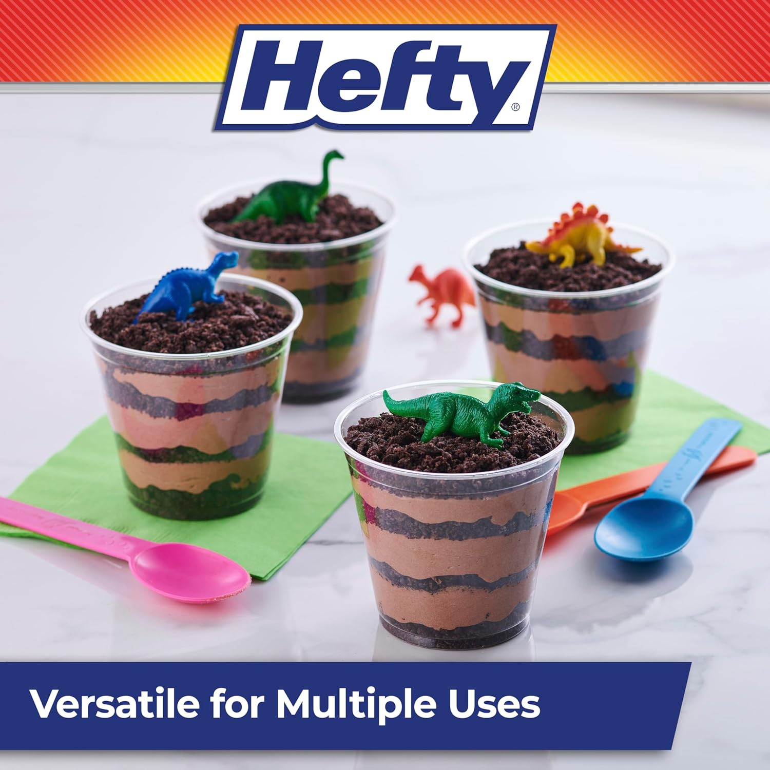 Hefty Party Perfect Clear Plastic Cups 40 Count 9 Ounce