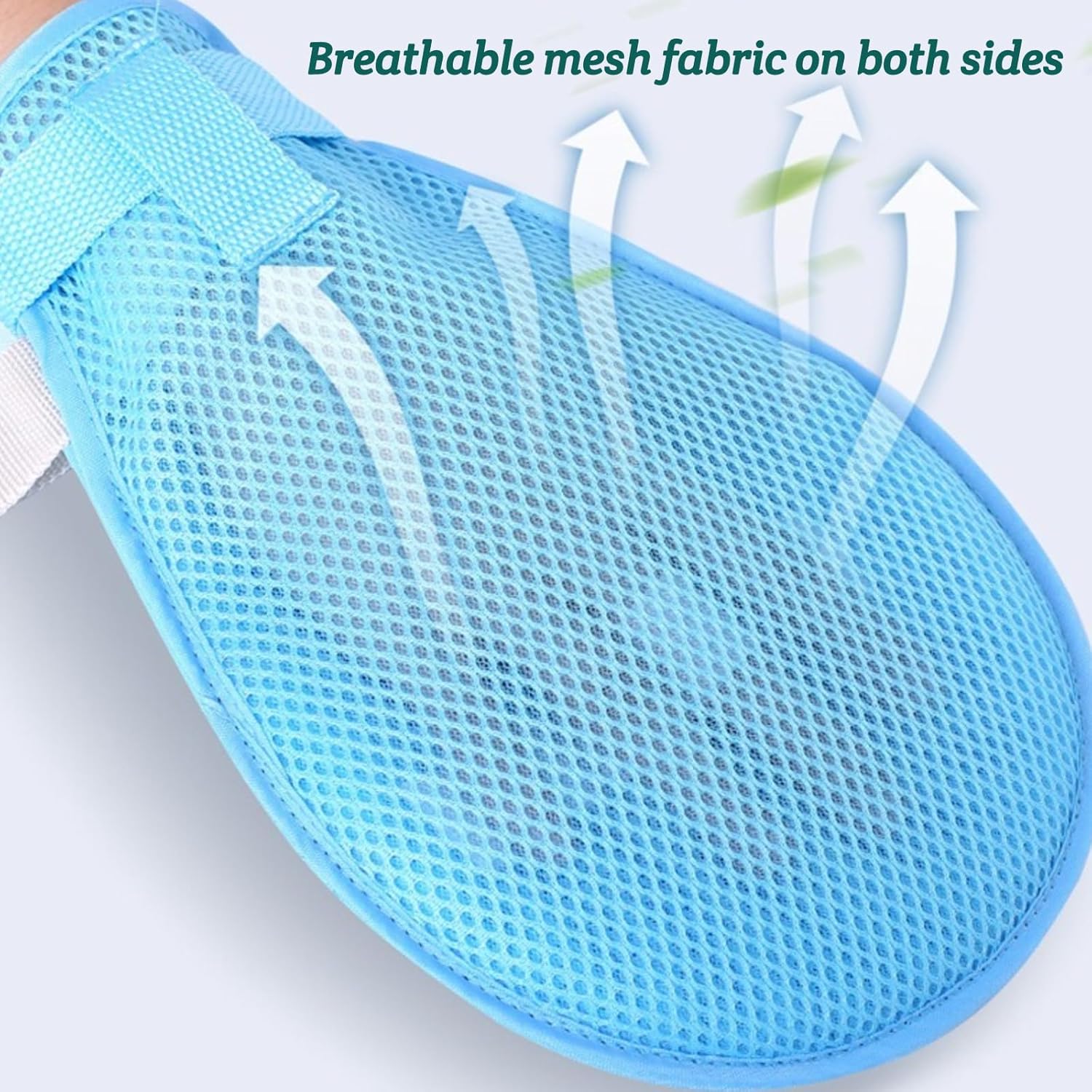 Dementia Restraint Gloves - 2 Pcs Adult No Scratch Mitts for Elderly Safety