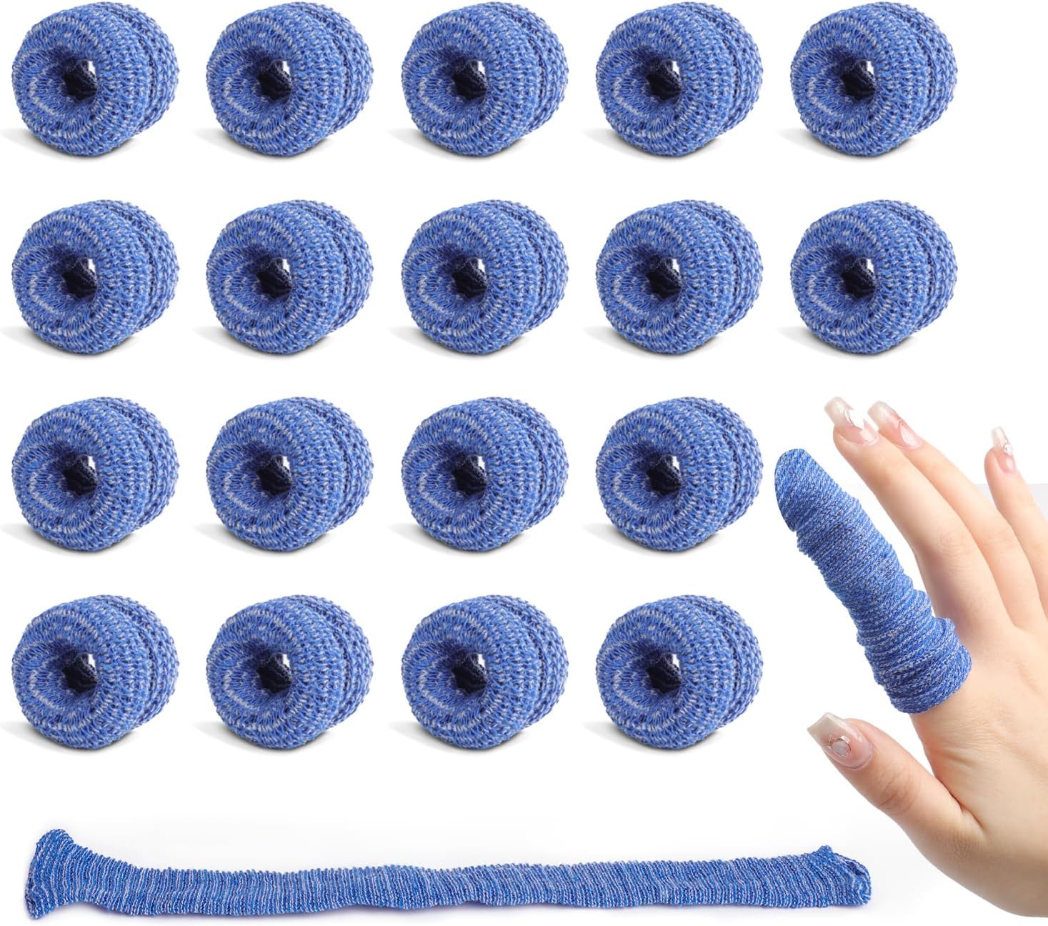 30 PCS Reusable Breathable Finger Cots for Work and Home Use