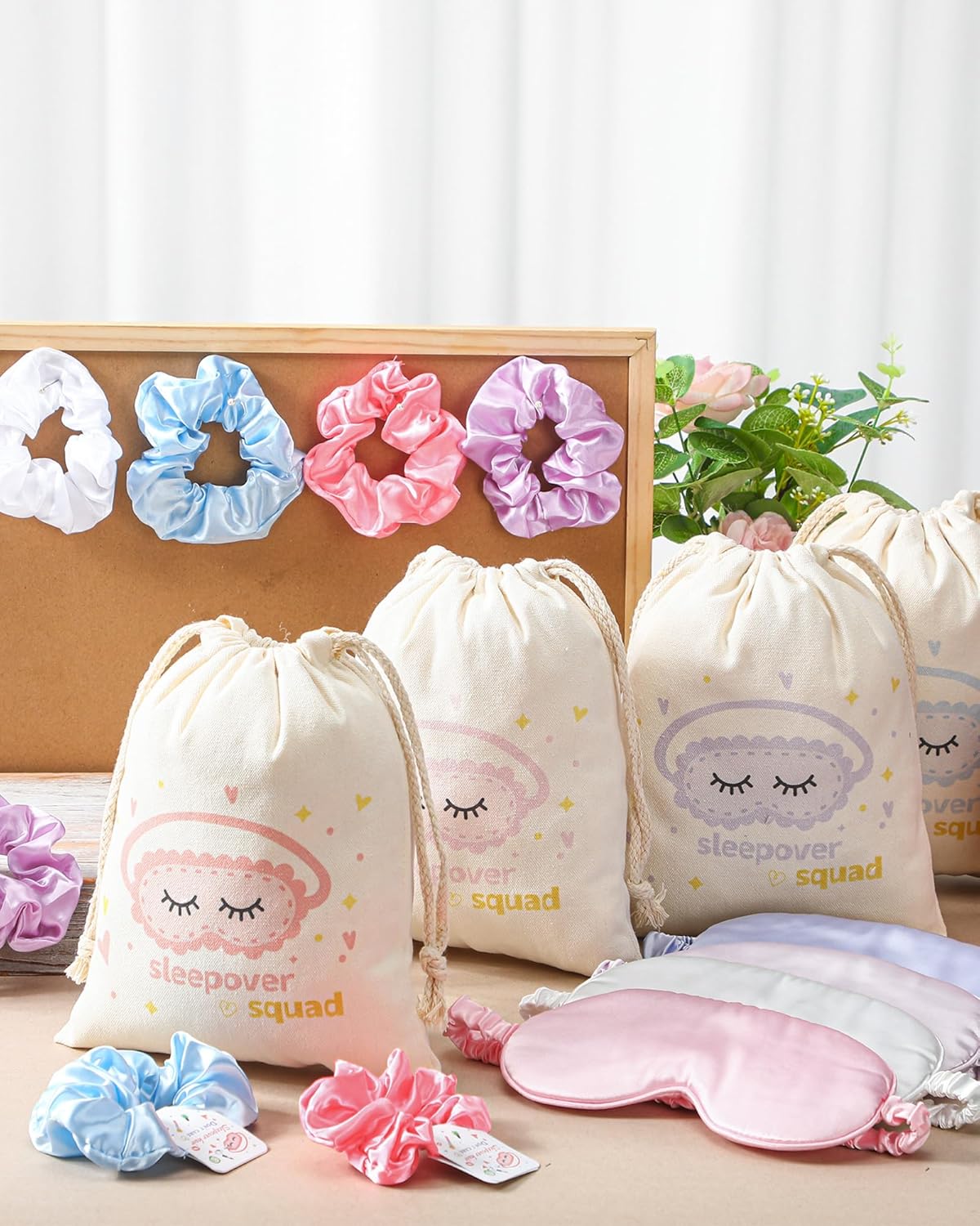 24 Pcs Sleepover Party Supplies for Girls