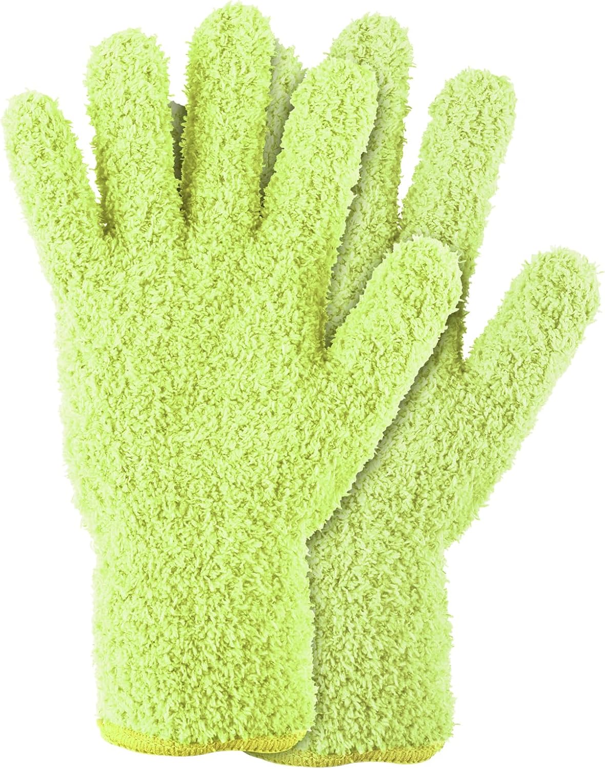 Sibba 2pcs Microfiber Dusting Mitt Gloves for Cleaning