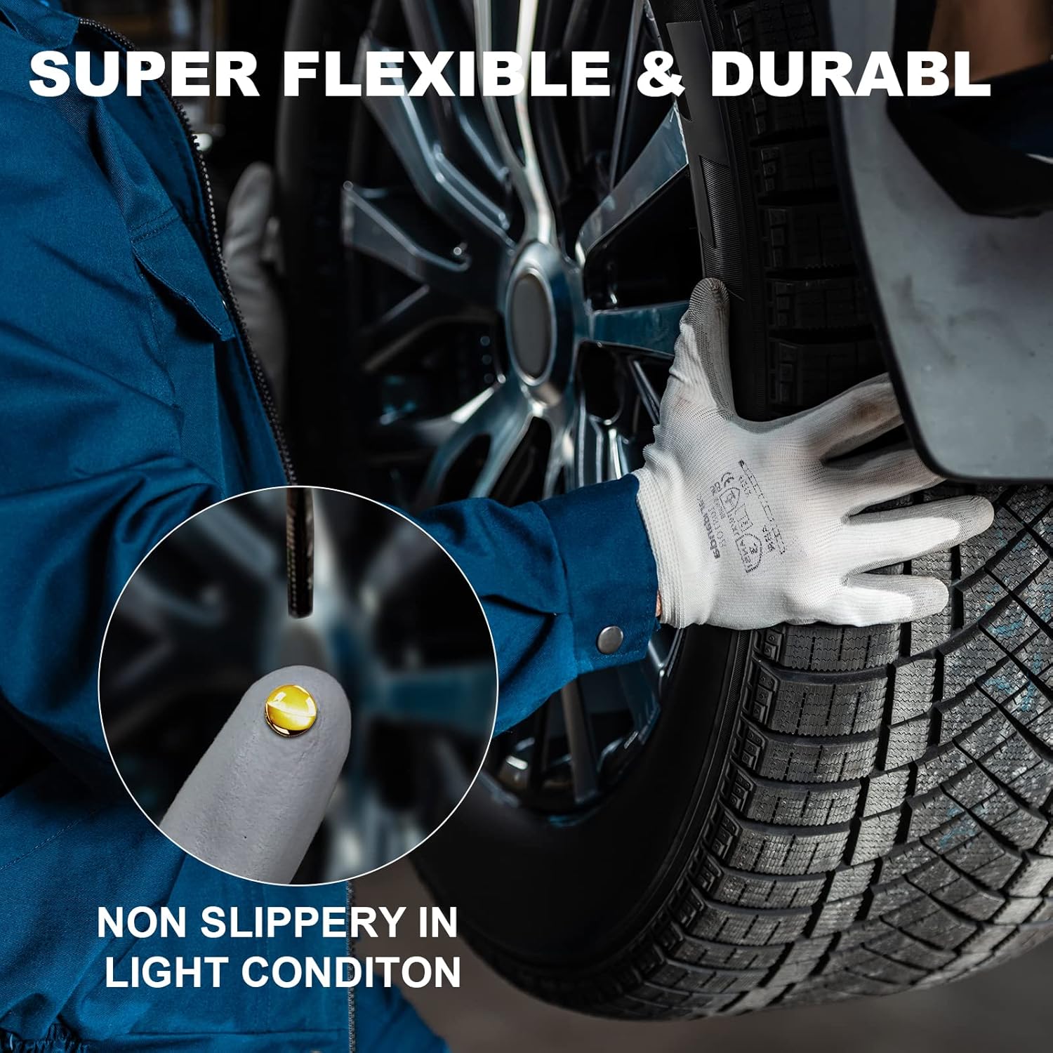 ANDANDA Safety Work Gloves with Nitrile Coating