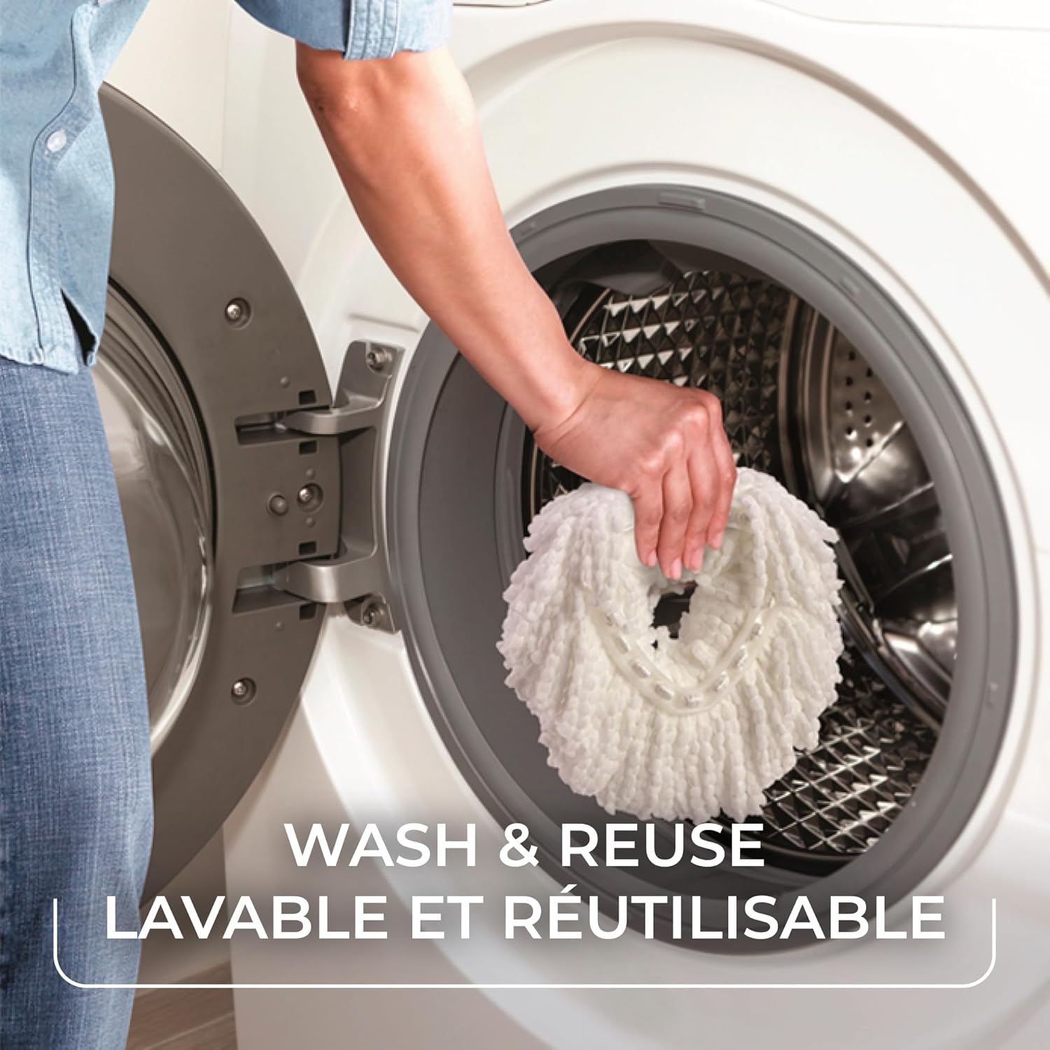 Vileda EasyWring Microfiber Spin Mop and Bucket Floor Cleaning System
