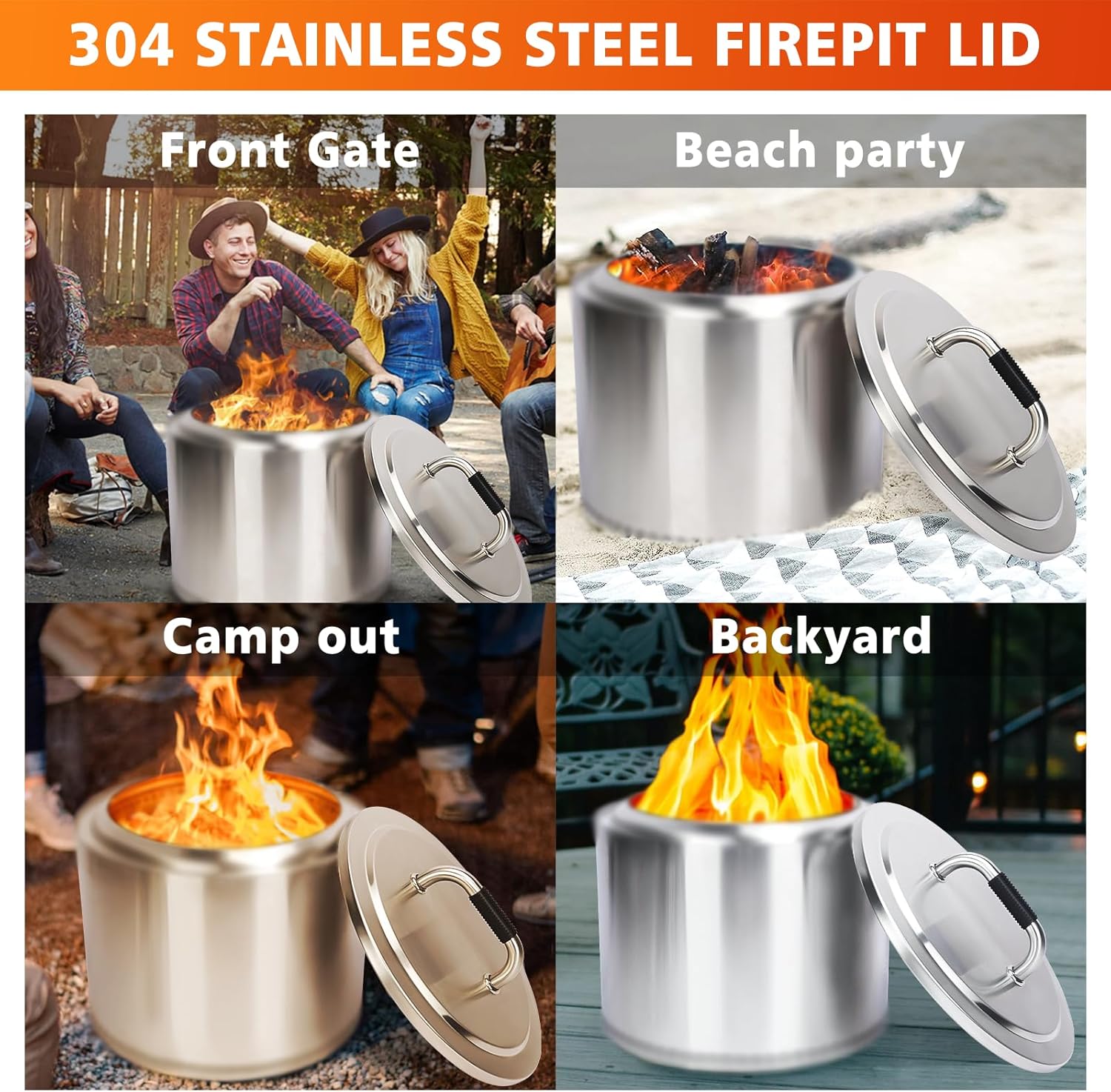 Hisencn Fire Pit Lid for Solo Stove Yukon 27 Inches
