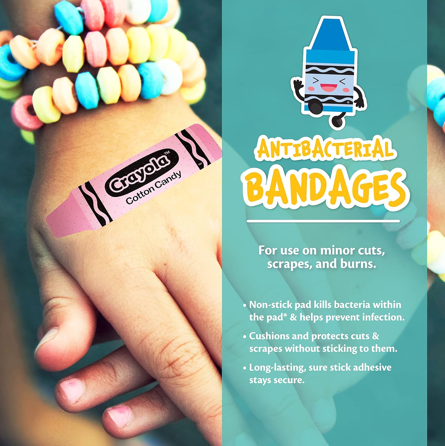 Crayola Shaped Kids Bandages 100 CT