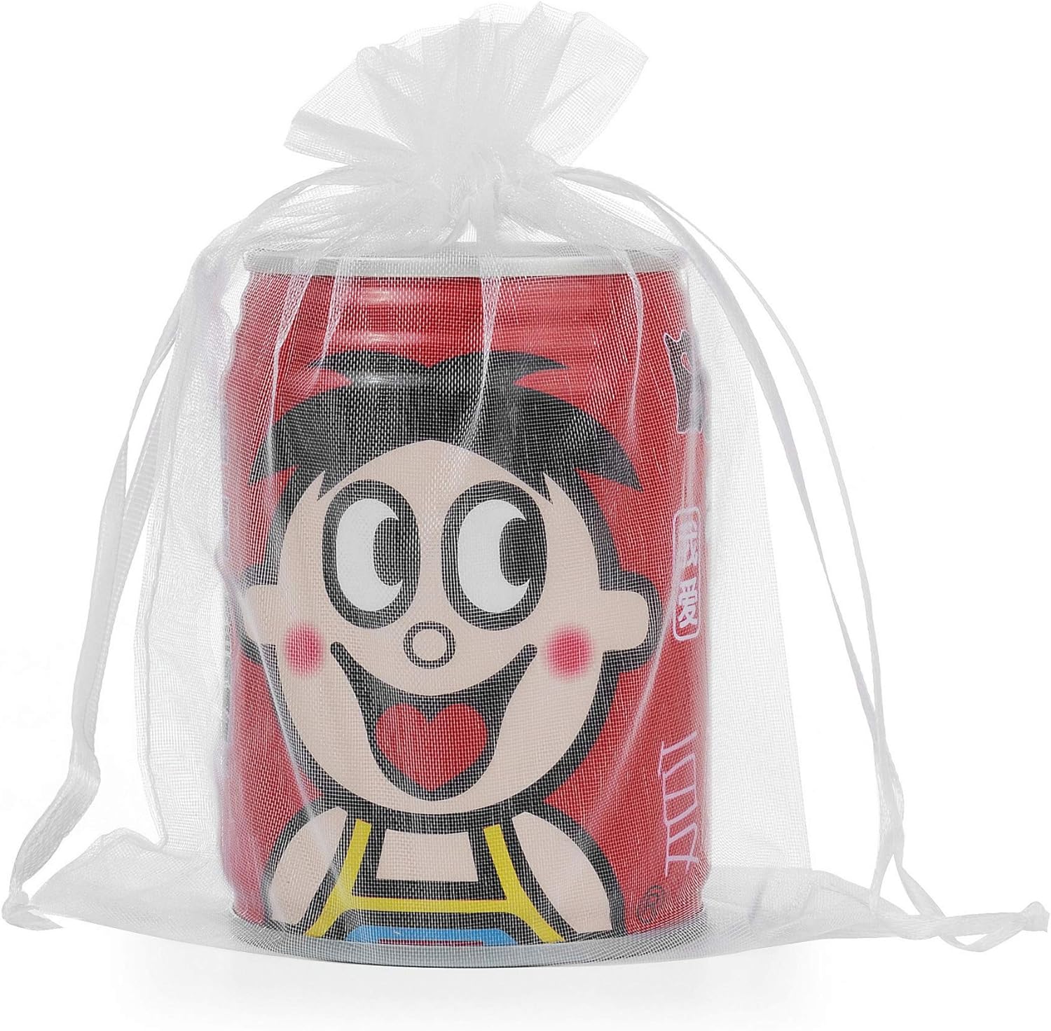 Wudygirl 100pcs 5x7 Inch White Organza Drawstring Gift Bags