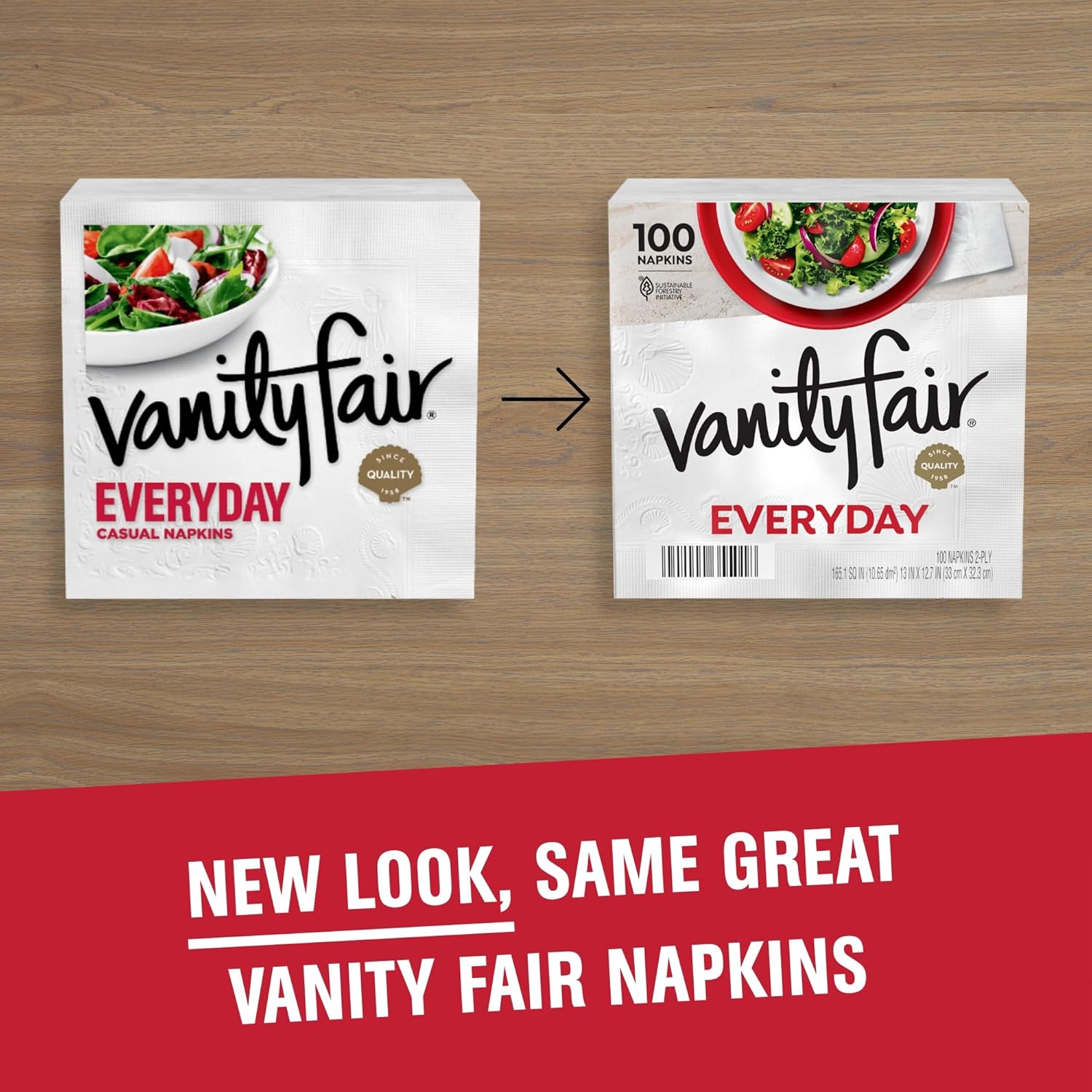 Vanity Fair Everyday Paper Napkins 200 Count