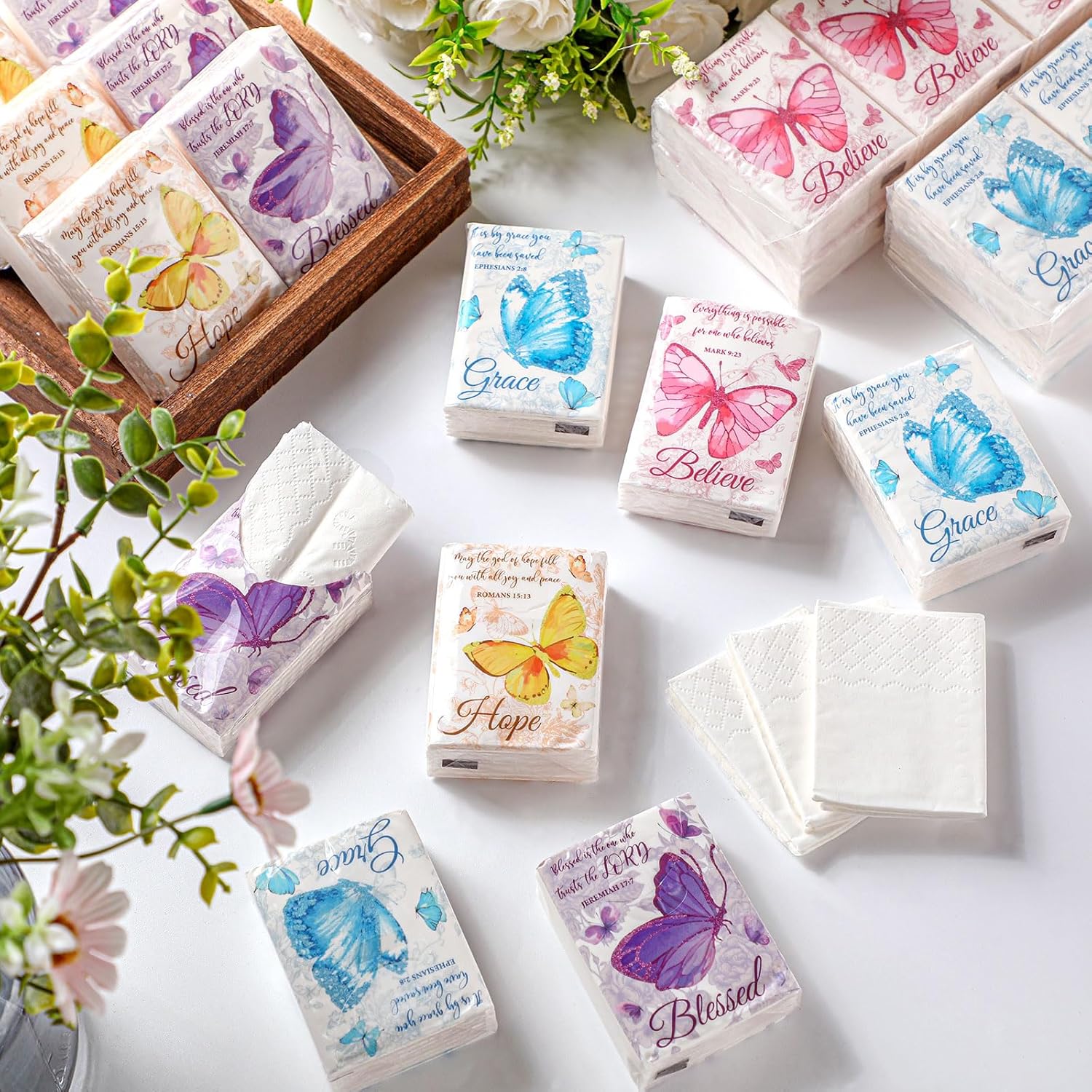 Seajan 120 Pack Christian Travel Tissues 3 Ply
