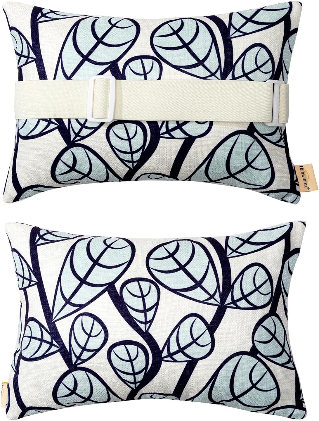 Patio Head Support Pillow 2 Pack with Elastic Strap