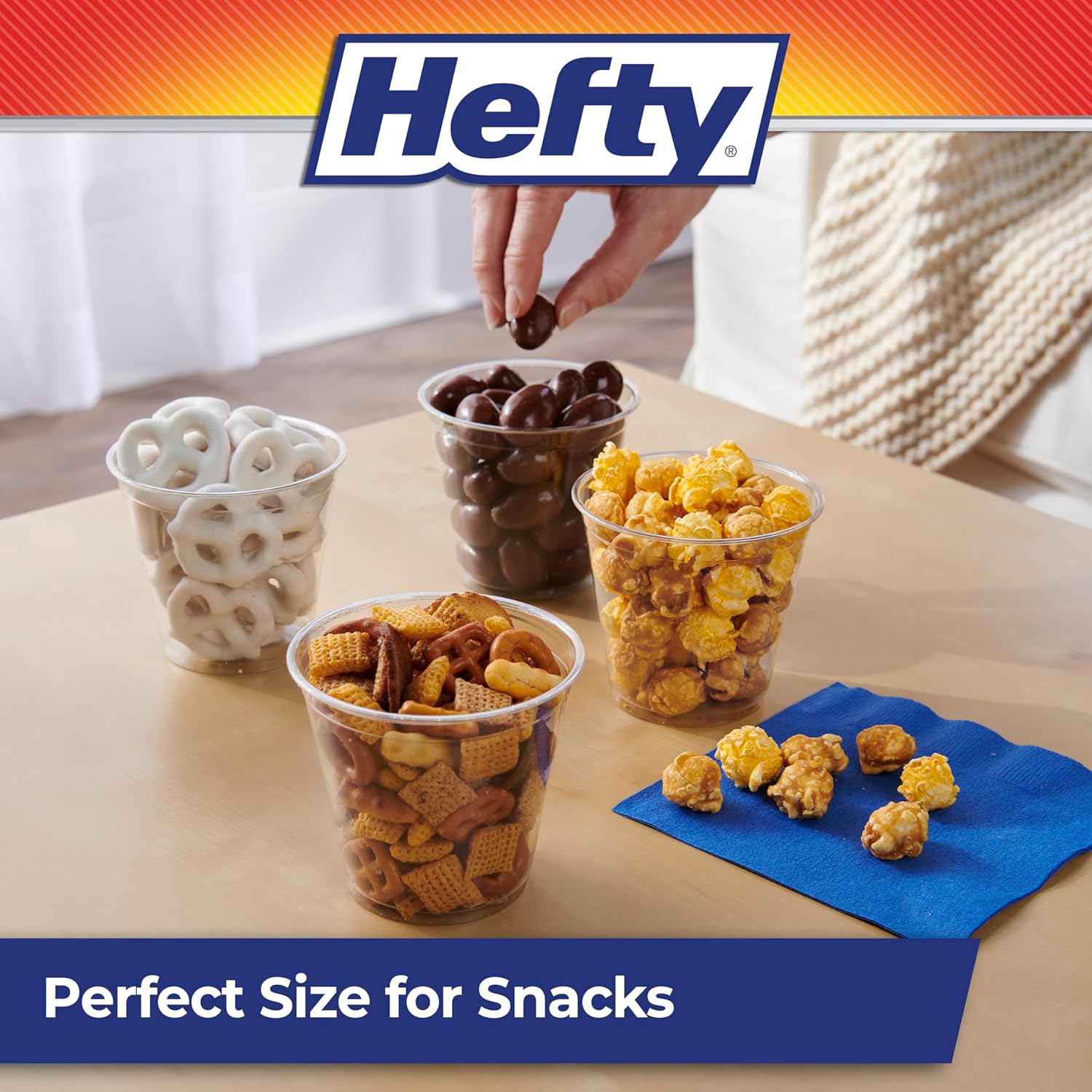 Hefty Party Perfect Clear Plastic Cups 40 Count 9 Ounce