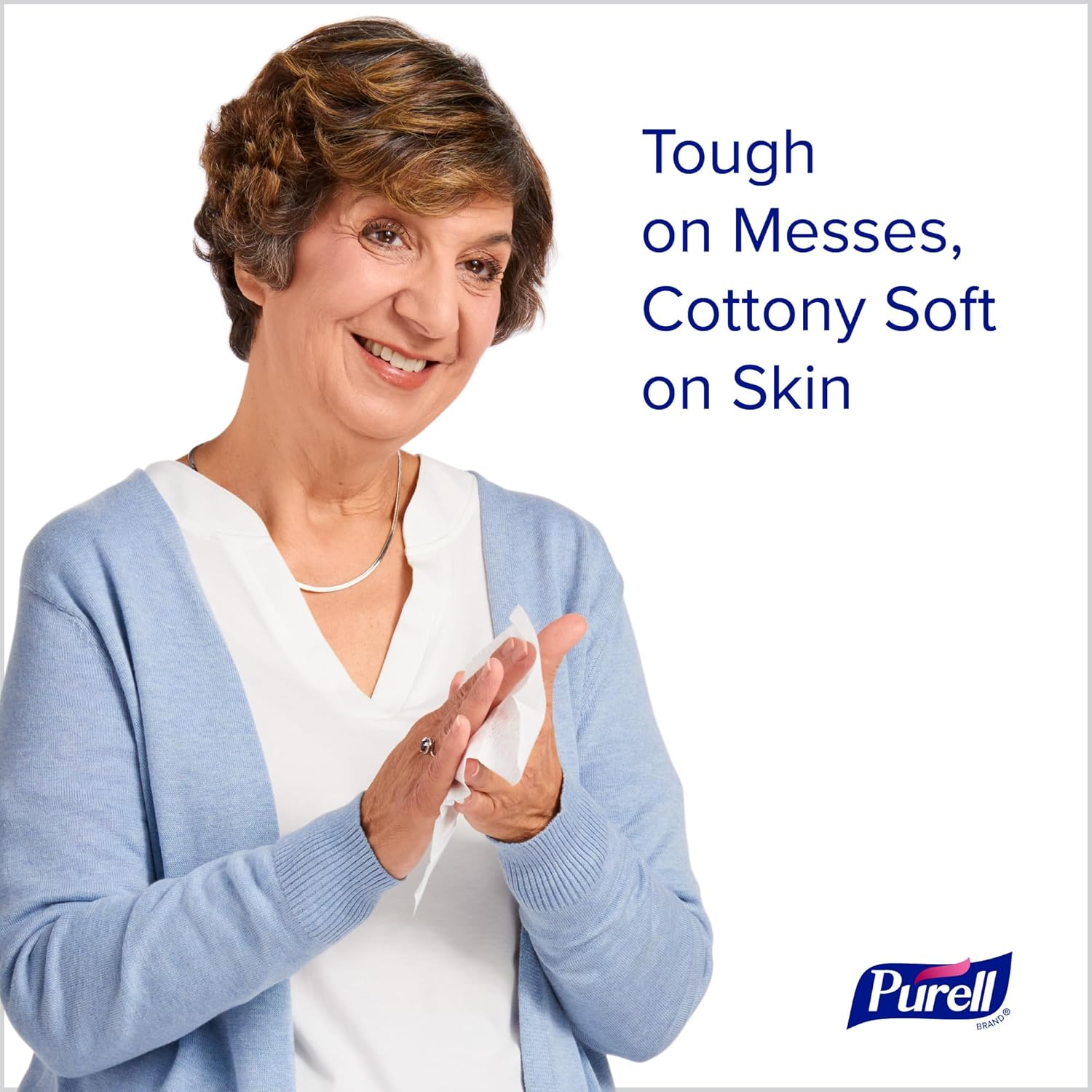 PURELL Cottony Soft Hand Sanitizing Wipes 24 Wipes 4 Boxes