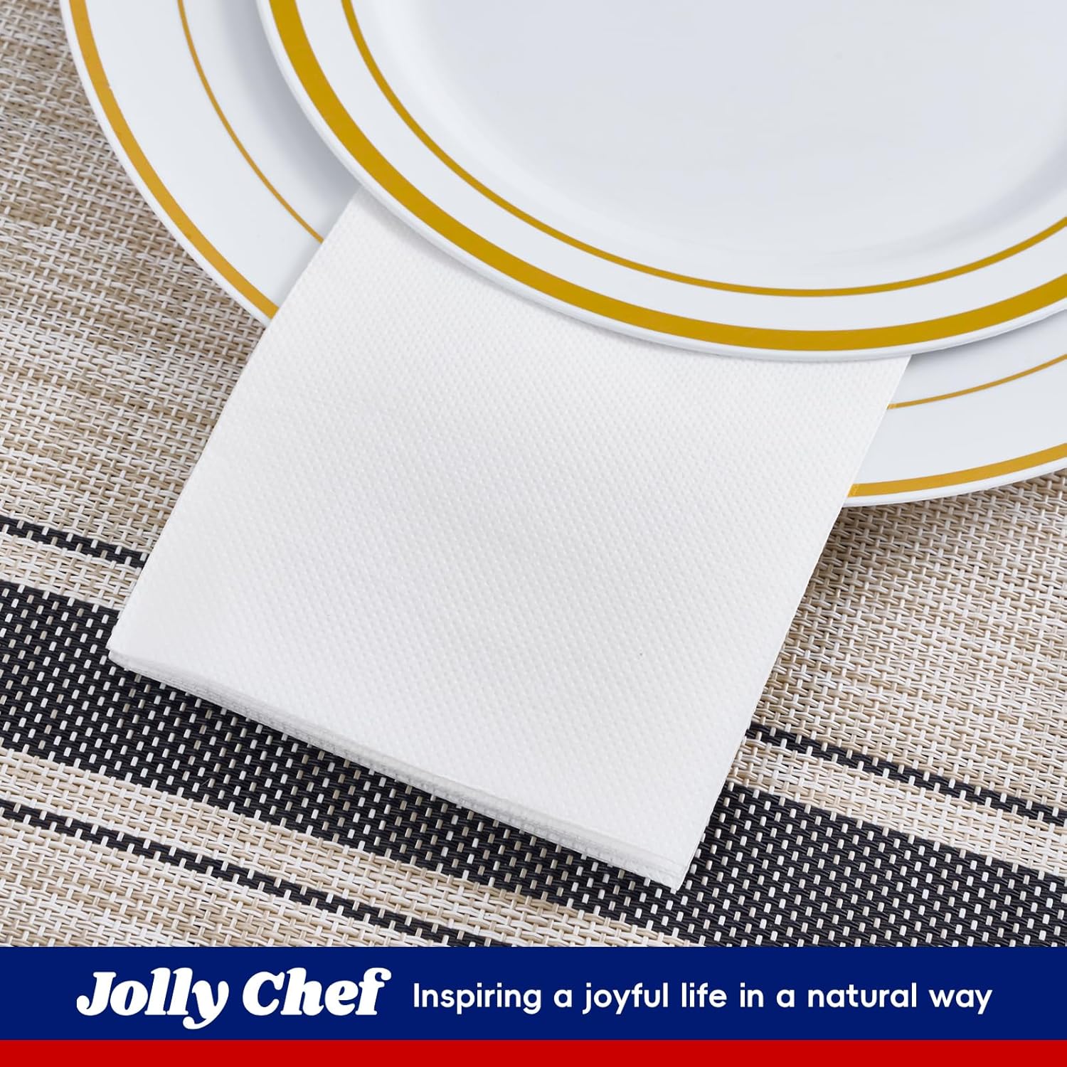 JOLLY CHEF 400 Pack Disposable Paper Napkins