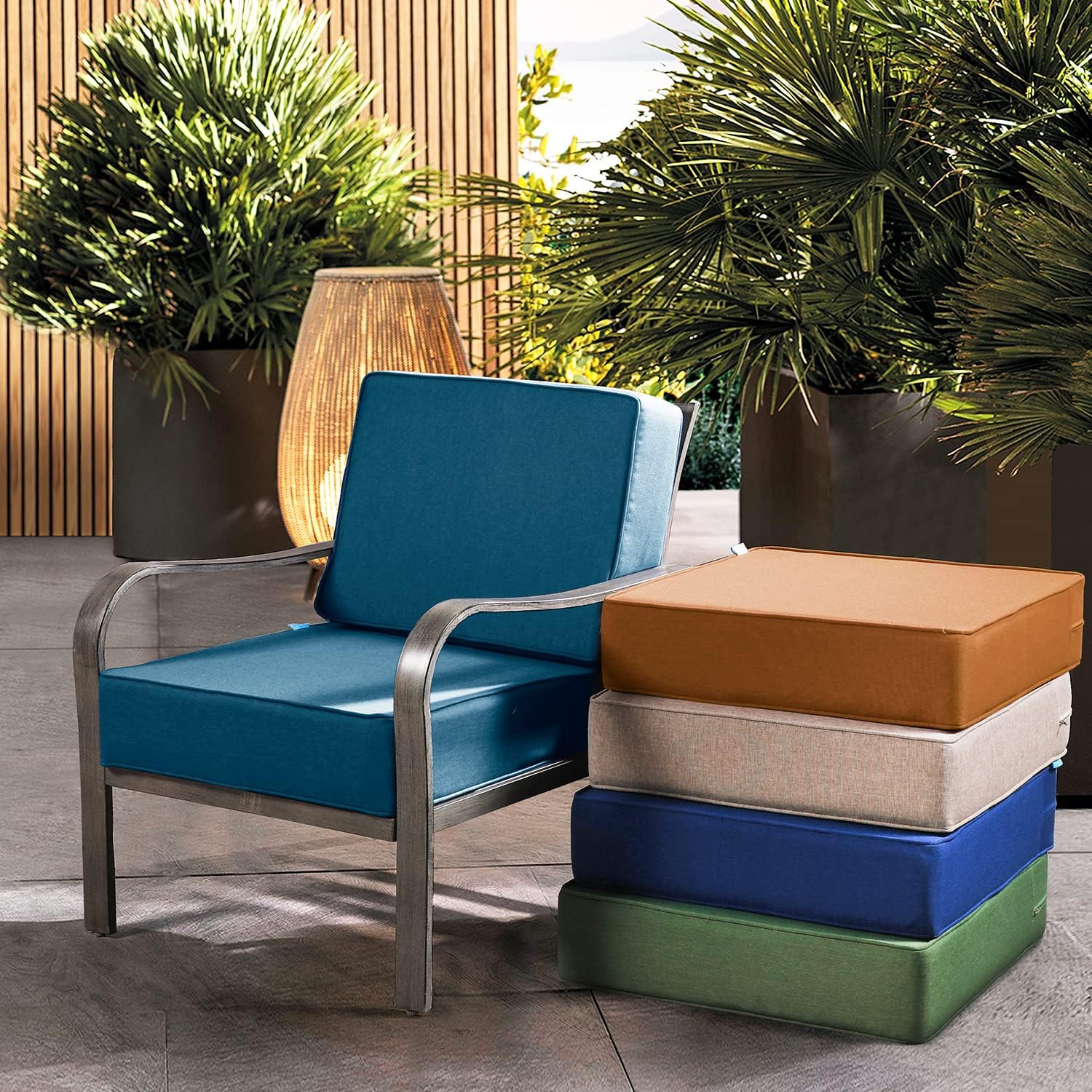 ARTPLAN Outdoor Deep Seat Slipcovers for Patio Furniture