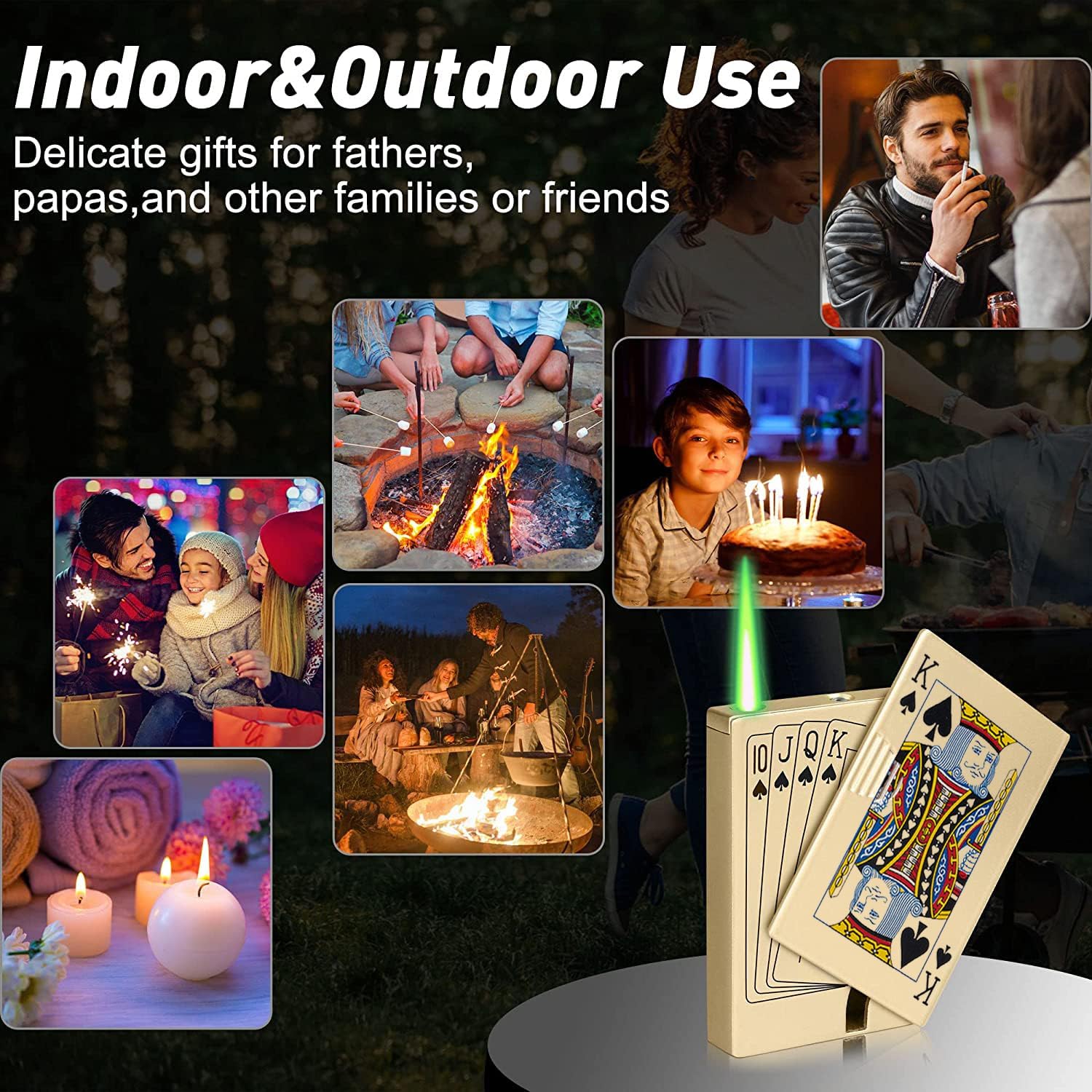Jet Torch Lighter with UV Detector and Windproof Design