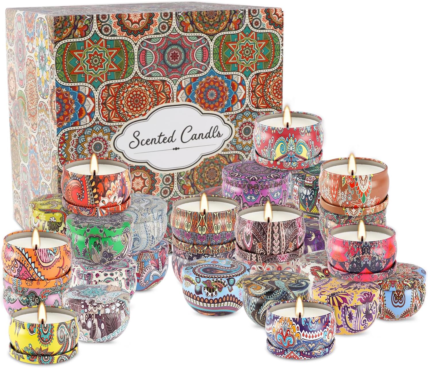 36 Pack Scented Candles for Home and Travel