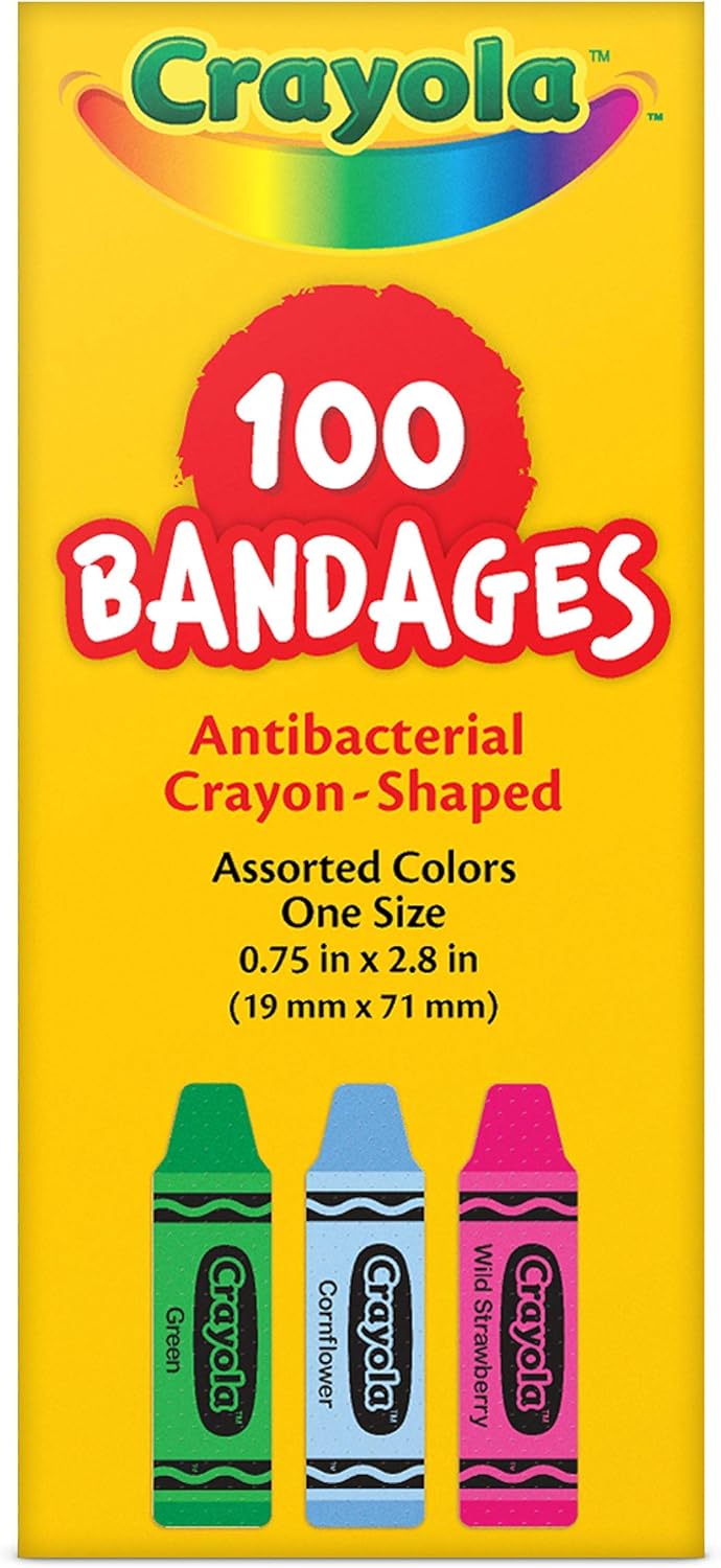 Crayola Shaped Kids Bandages 100 CT