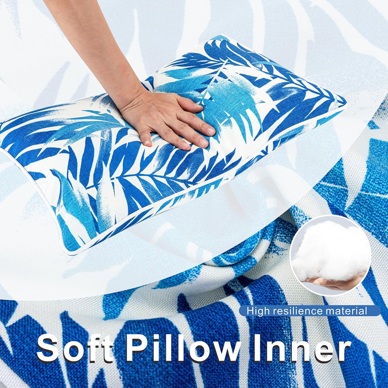 JMGBird Waterproof Outdoor Pillows Set of 4