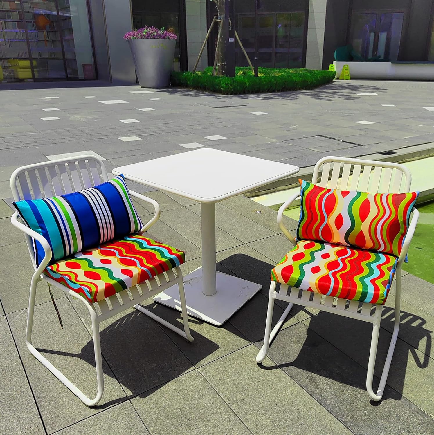 Waterproof Lumbar Pillow 2 Pack for Chair and Outdoor Use