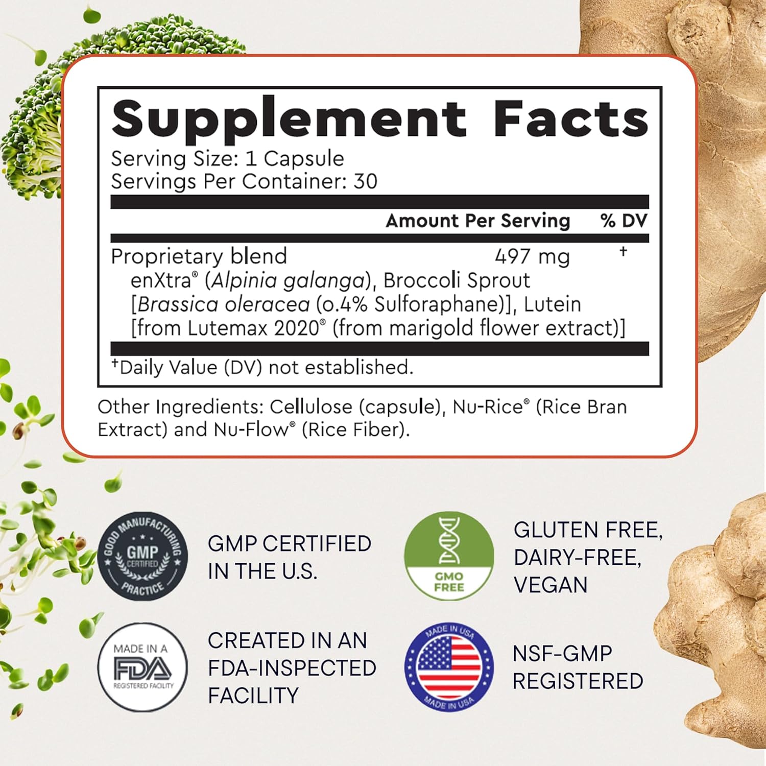Berkeley Life Cognitive Support Supplement for Memory Focus - 30 Capsules
