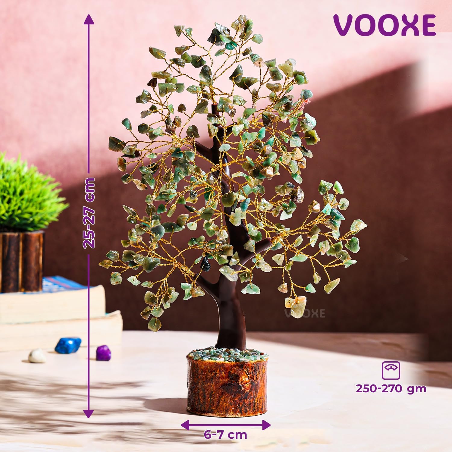 VOOXE Crystal Tree of Abundance Green Aventurine