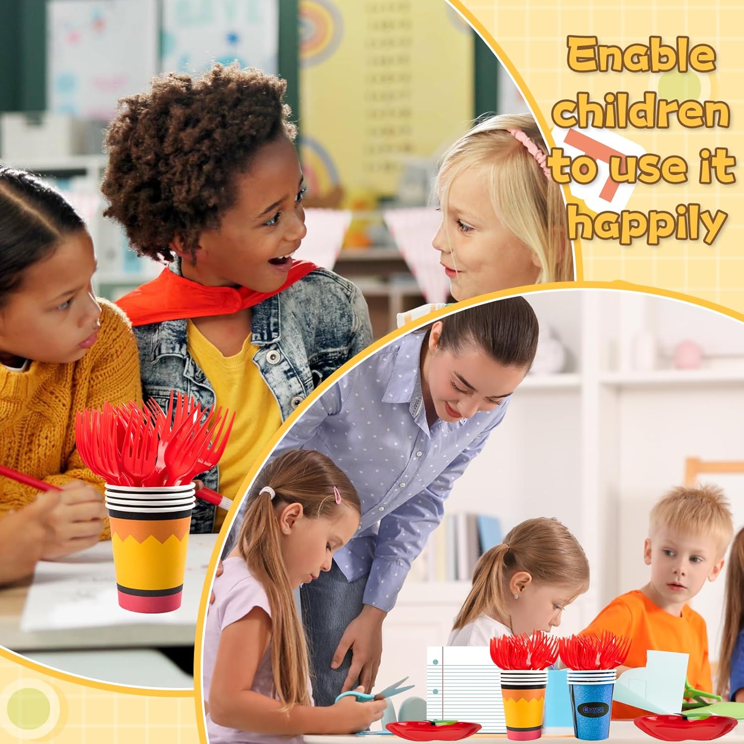 50 Pcs Notebook Shaped Disposable Napkins for Back to School Party