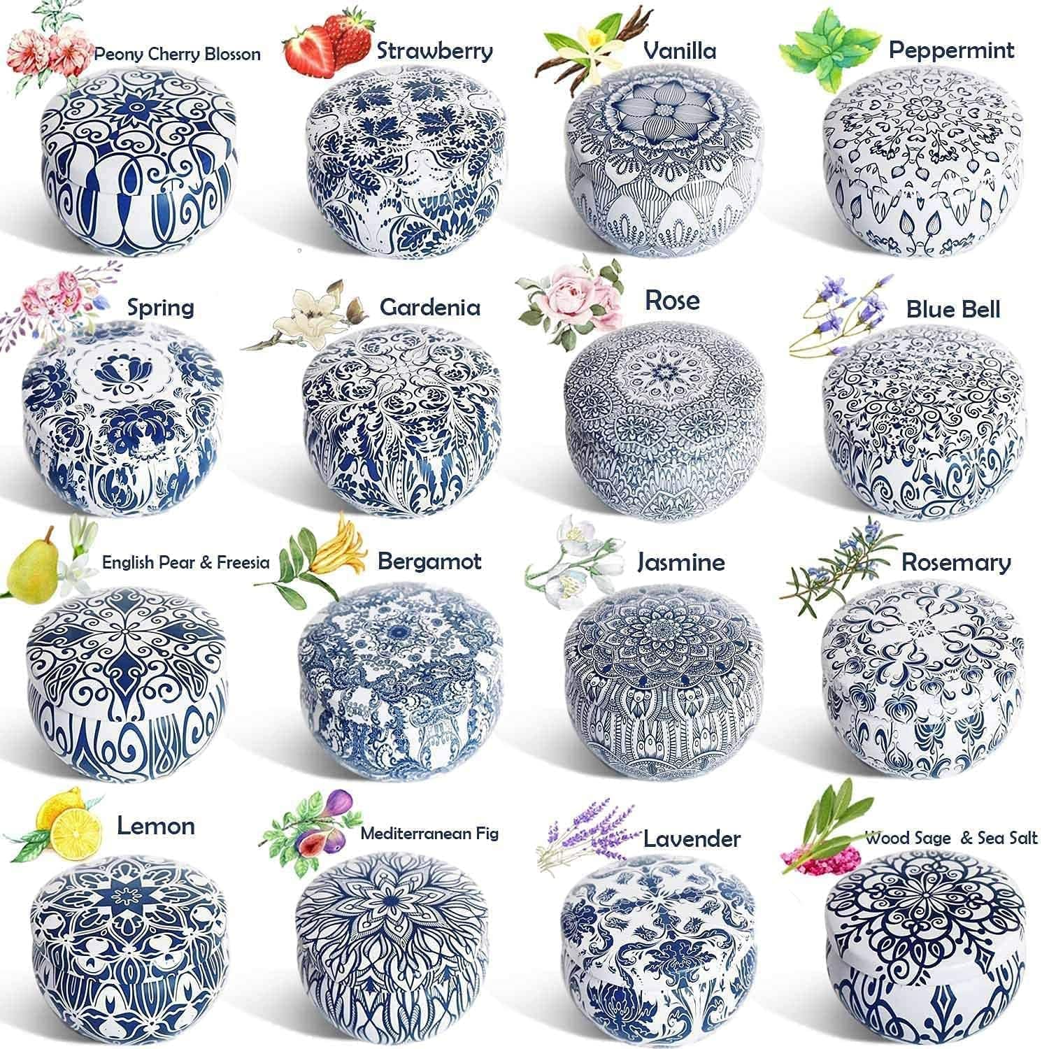 YOROXRG Scented Candles 16 Pack Travel Set