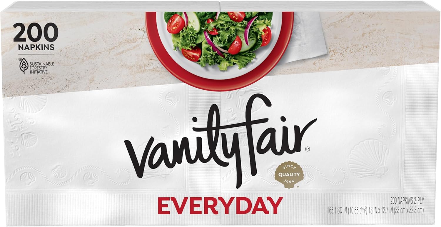 Vanity Fair Everyday Paper Napkins 200 Count