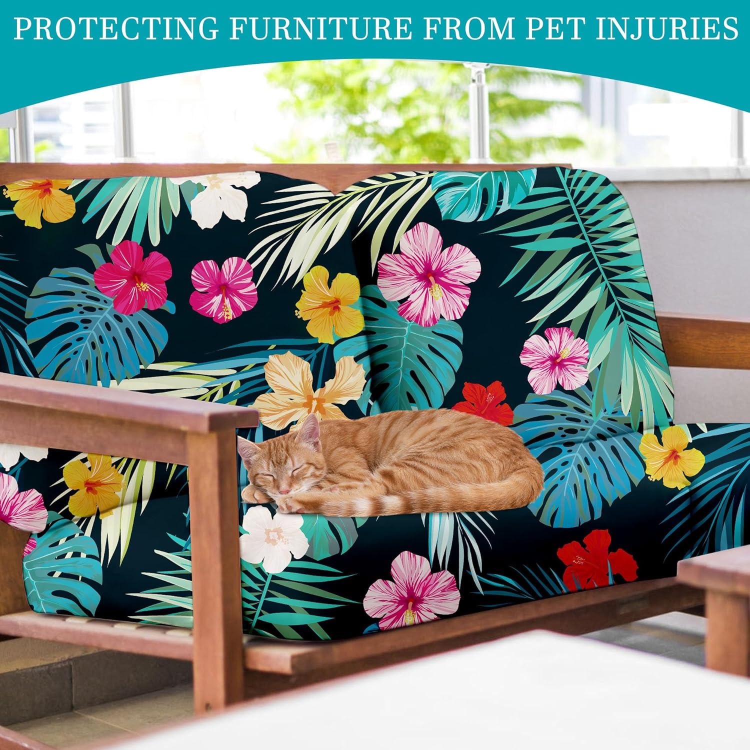 12Pcs Stretch Outdoor Cushion Covers for Sofa and Chairs