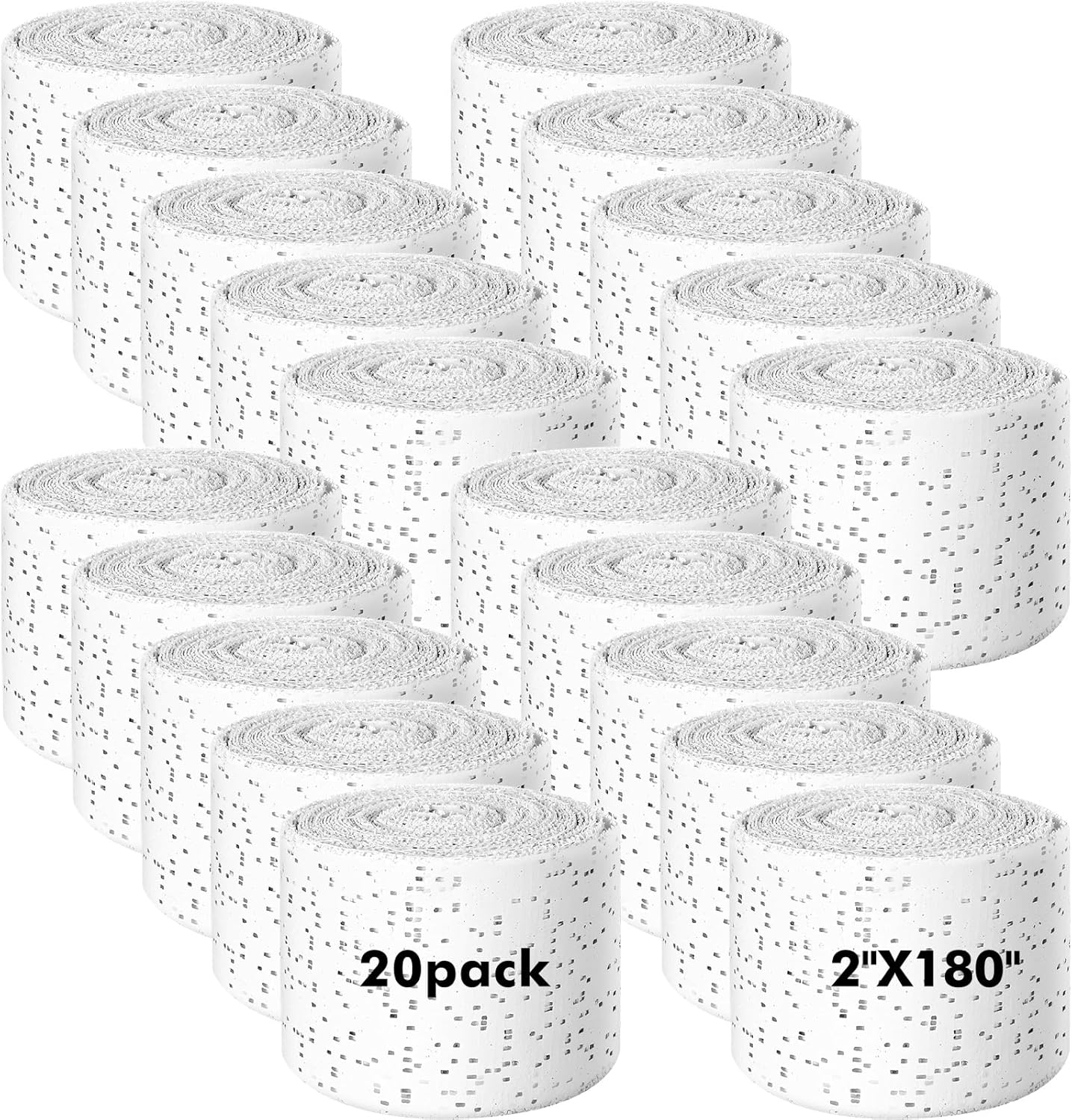 20 Pack Plaster Cloth Gauze Bandage Rolls for Art and Craft Projects