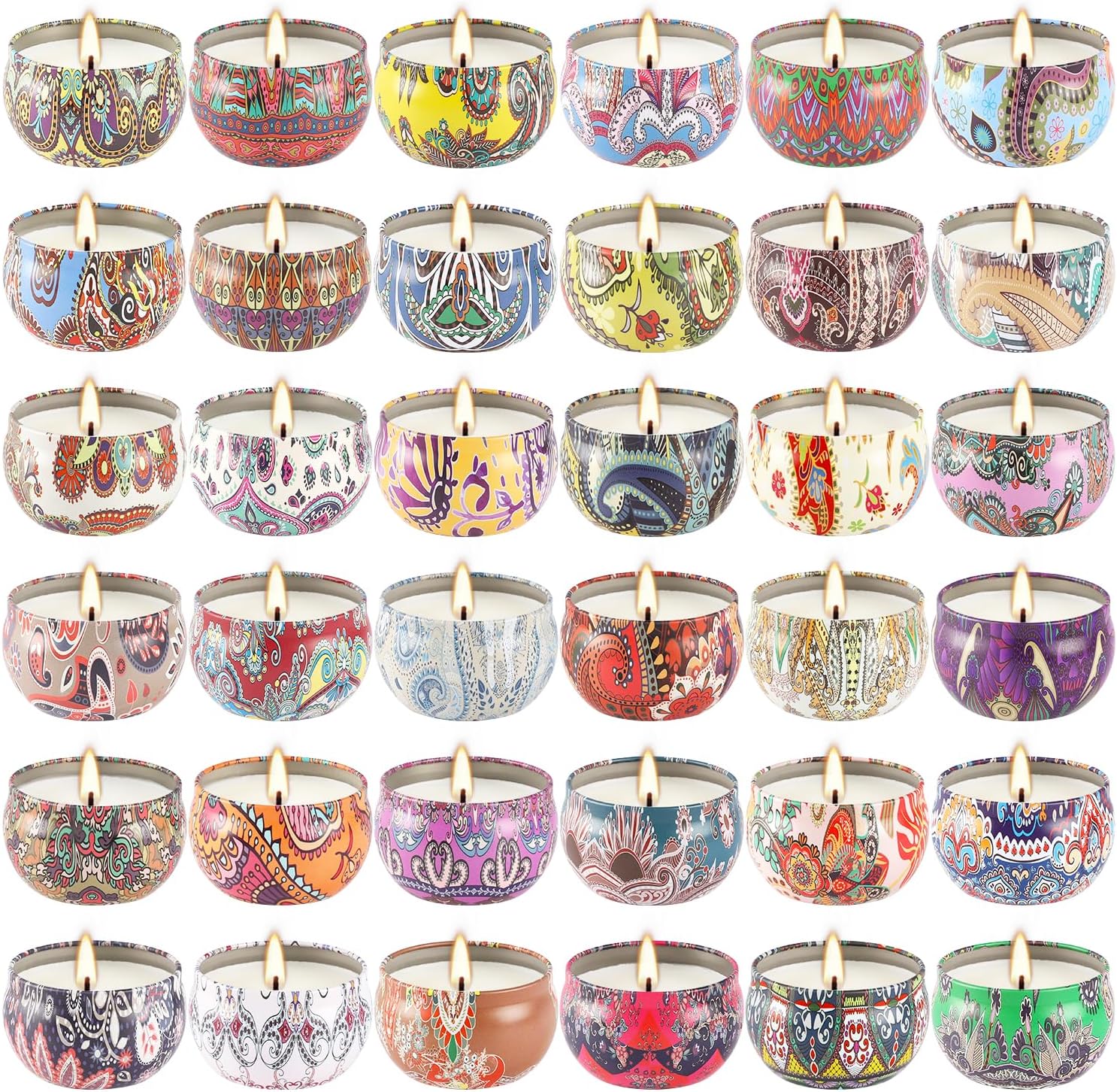 36 Pack Scented Candles for Home and Travel