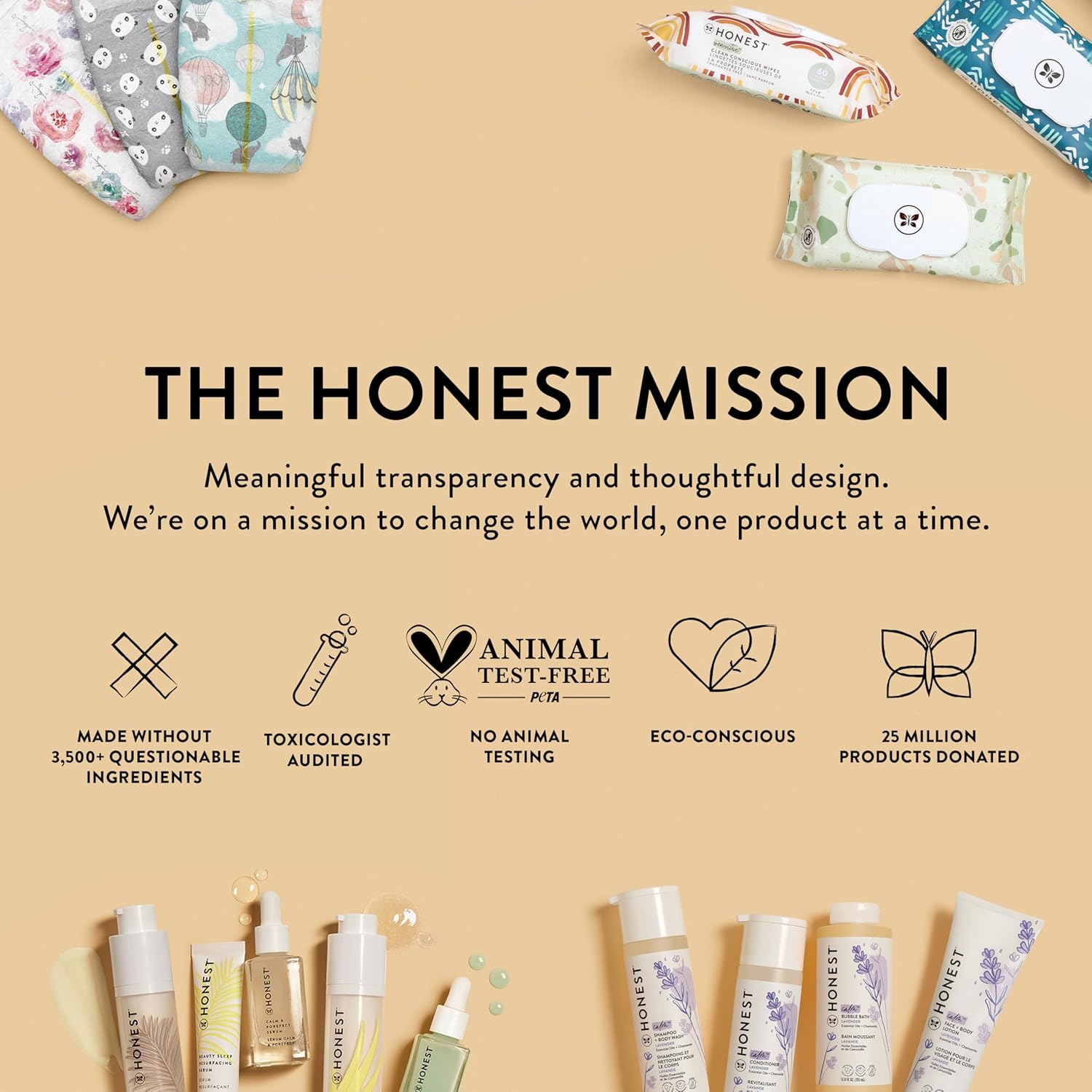 The Honest Company Sanitizing Alcohol Wipes 999 Germs